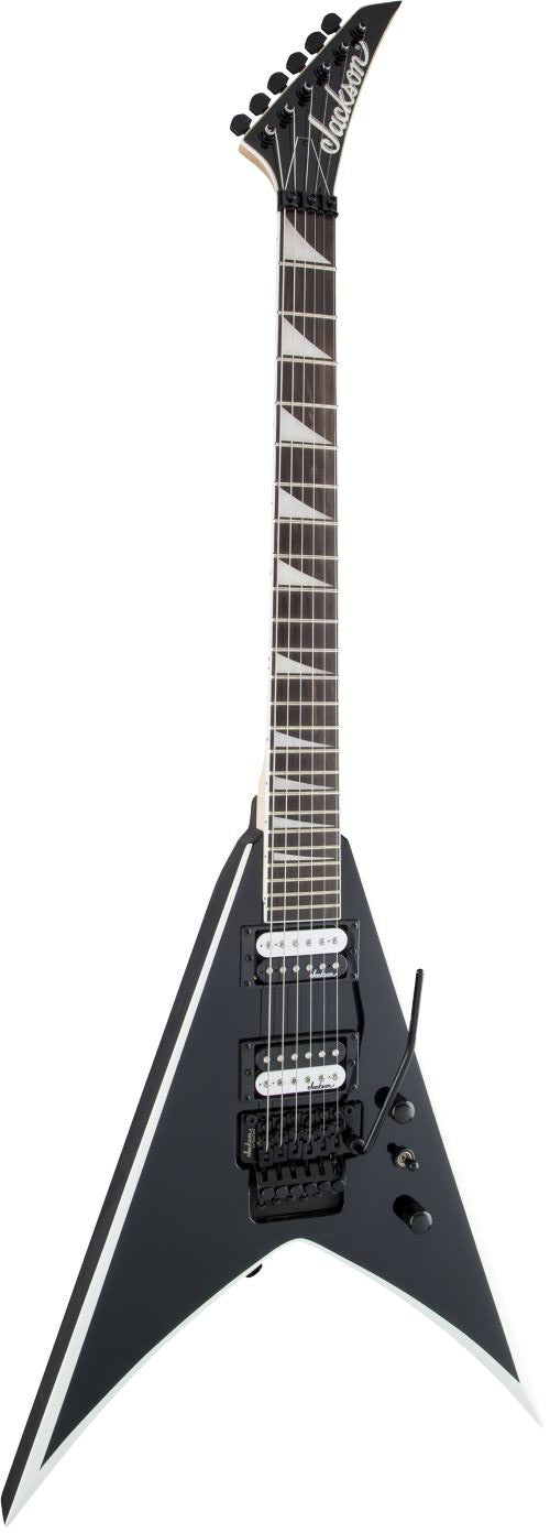 JACKSON JS KING V JS32 BLACK WITH WHITE BEVELS