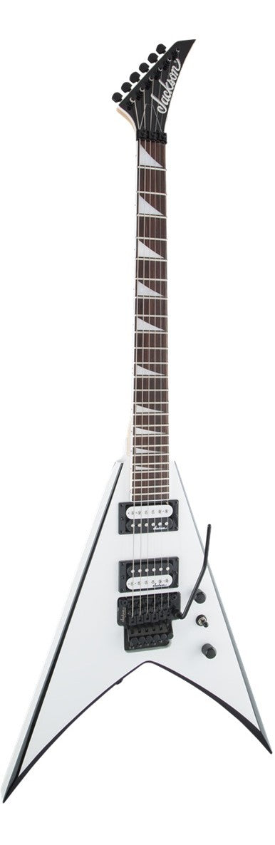 JACKSON JS KING V JS32 WHITE CON RIBETE NEGRO