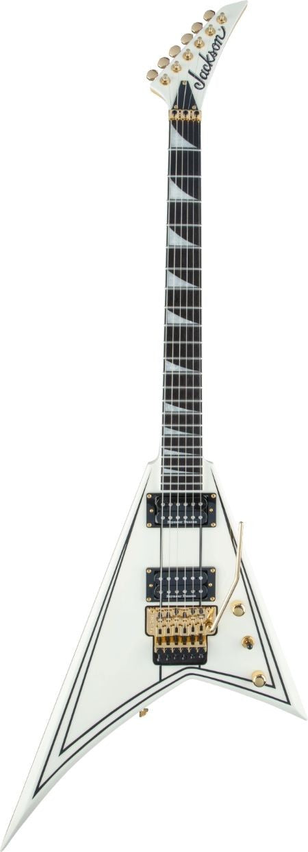 JACKSON PRO RHOADS RR3 IVORY CON RAYAS NEGRAS
