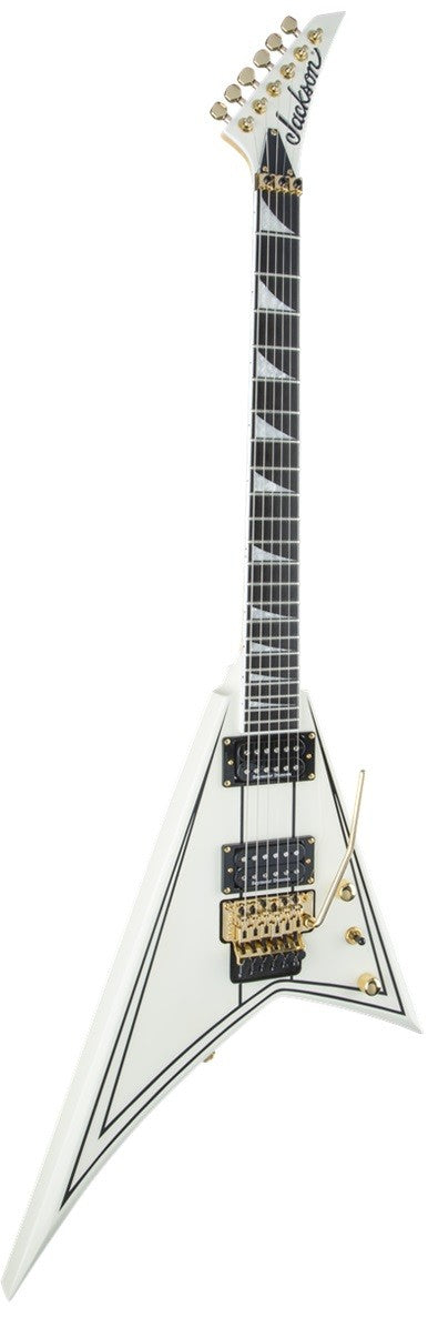 JACKSON PRO RHOADS RR3 IVORY CON RAYAS NEGRAS