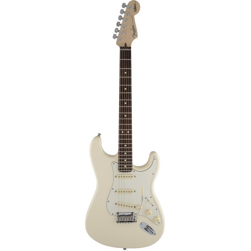 FENDER JEFF BECK STRATO OLYMPIC WHITE RW