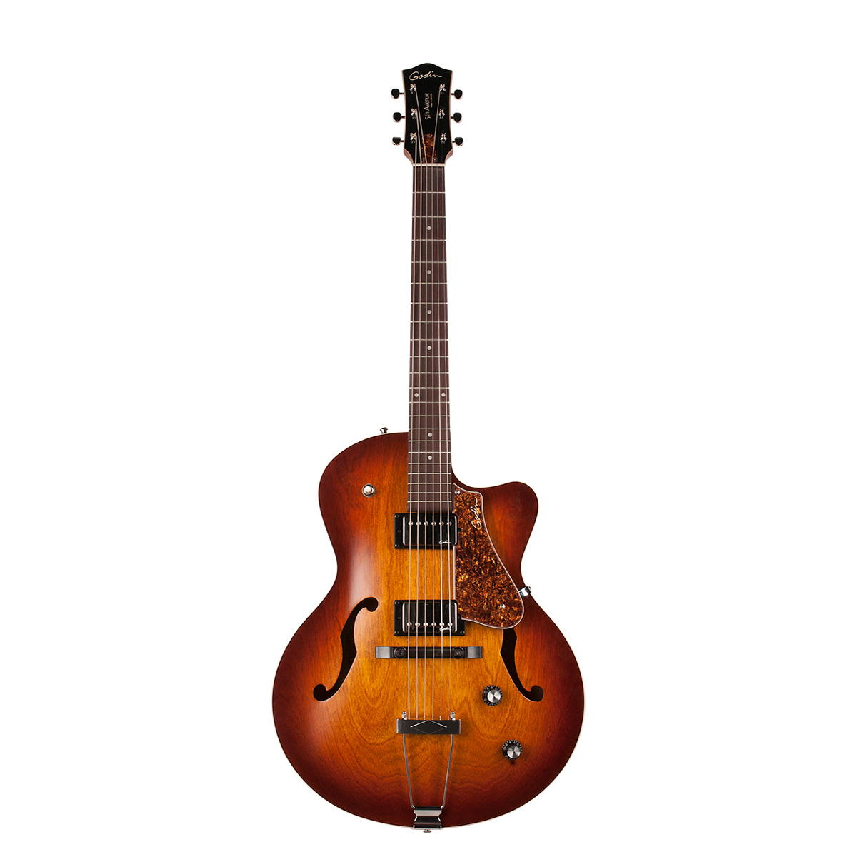 GODIN 5th Avenue CW Kingpin II HB Cognac Burst Guitarra eléctrica