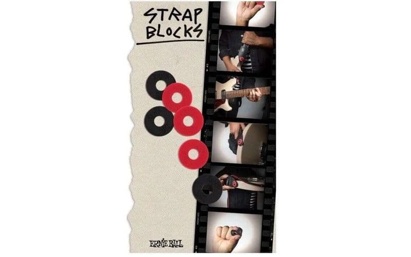 Ernie Ball Strap Blocks 4u Red/Black