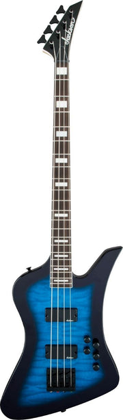 JACKSON JS KELLY BIRD BASS JS3Q TRANS BLUE BURST