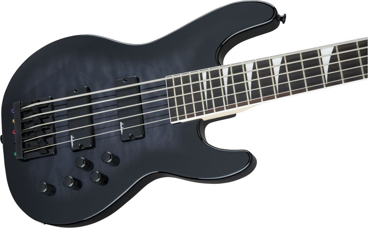 JACKSON JS CONCERT BASS JS3VQ TRANS BLACK BST 5 CUERDAS