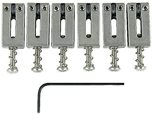 TUSQ String Saver Classics Strat & Tele Style 2 1/16" Chrome (6 Pcs)