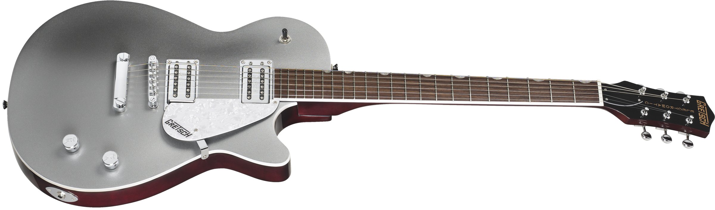 GRETSCH G5425 ELECTROMATIC JET CLUB SOLID  SILVER TOP WITH BLACK BACK