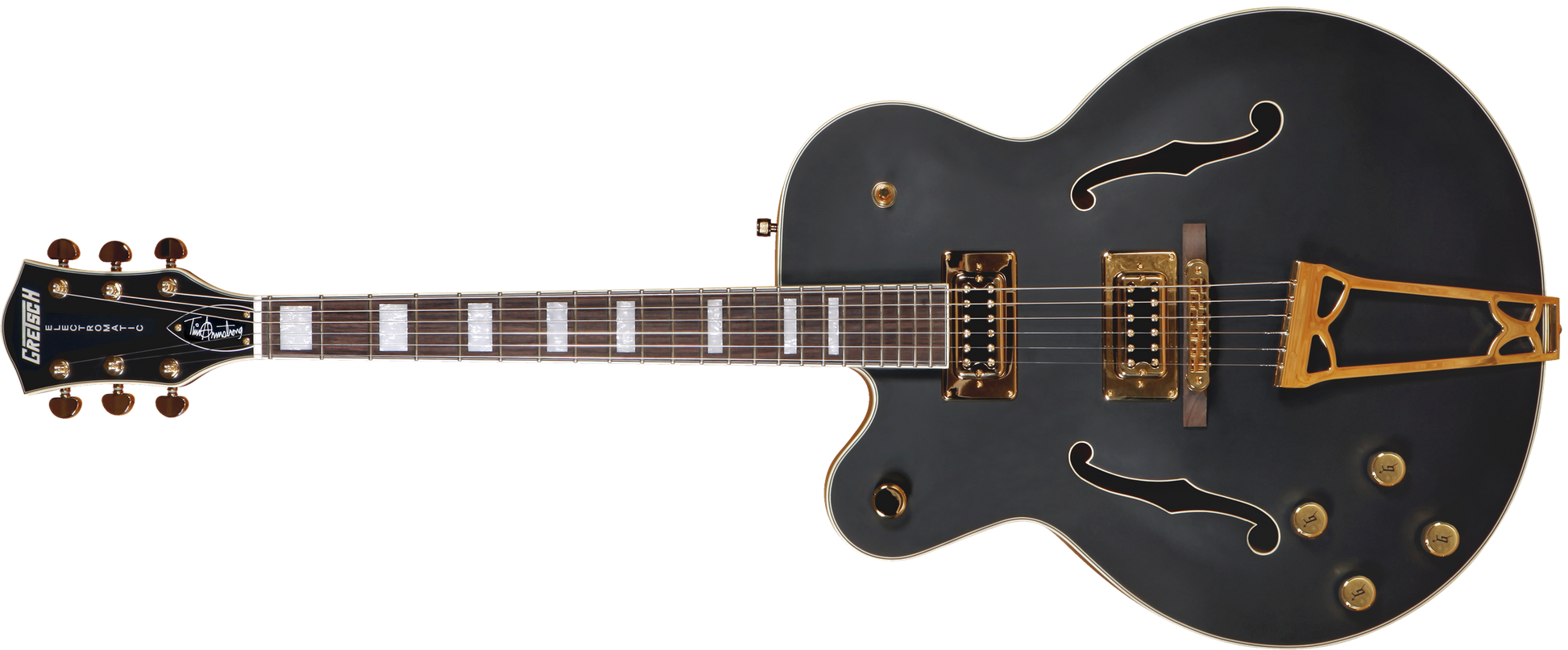 GRETSCH G5191BK TIM ARMSTRONG SIGNATURE ELECTROMATIC HOLLOW   , LH MATTE BLACK