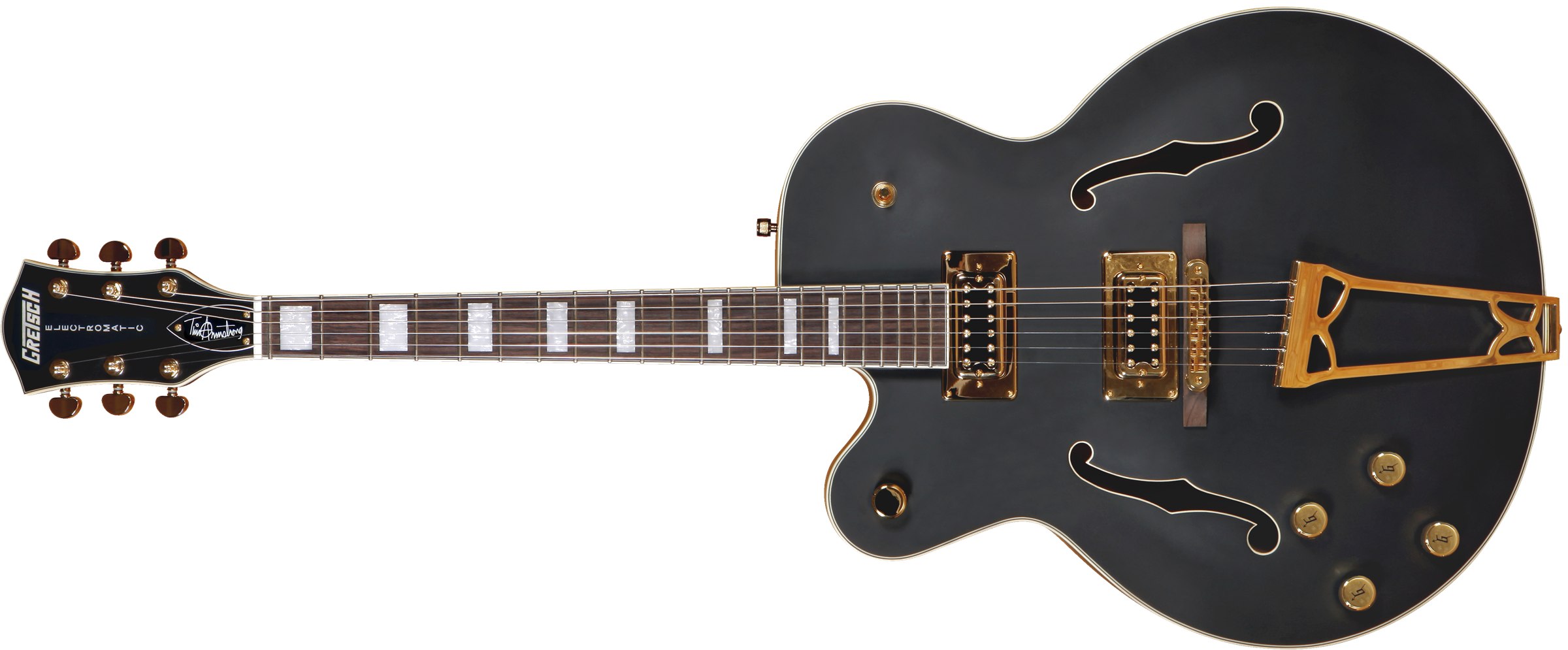 GRETSCH G5191BK TIM ARMSTRONG SIGNATURE ELECTROMATIC HOLLOW   , LH MATTE BLACK