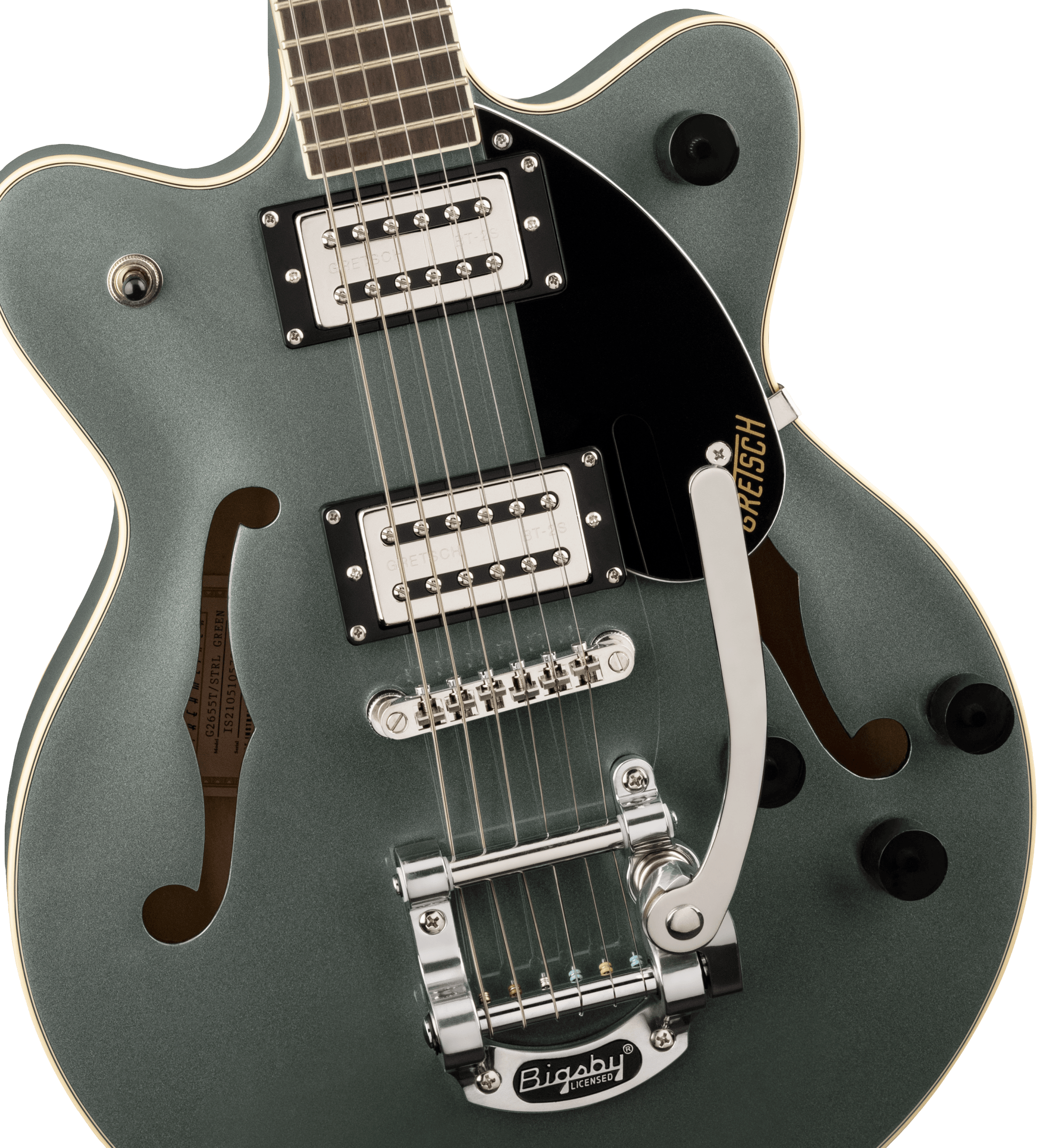 GRETSCH G2655T STREAMLINER CENTER BLOCK JR.  BIGSBY STIRLING GREEN