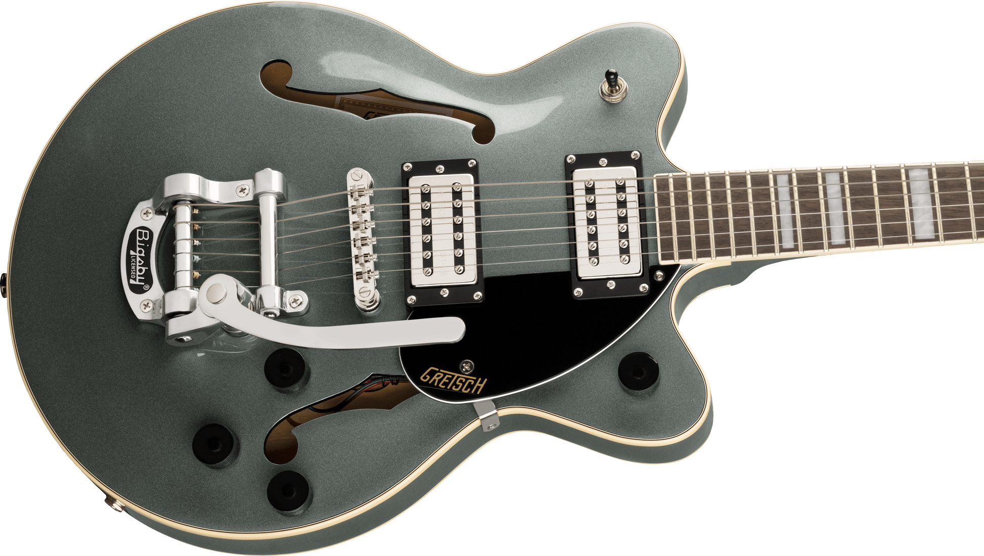 GRETSCH G2655T STREAMLINER CENTER BLOCK JR.  BIGSBY STIRLING GREEN