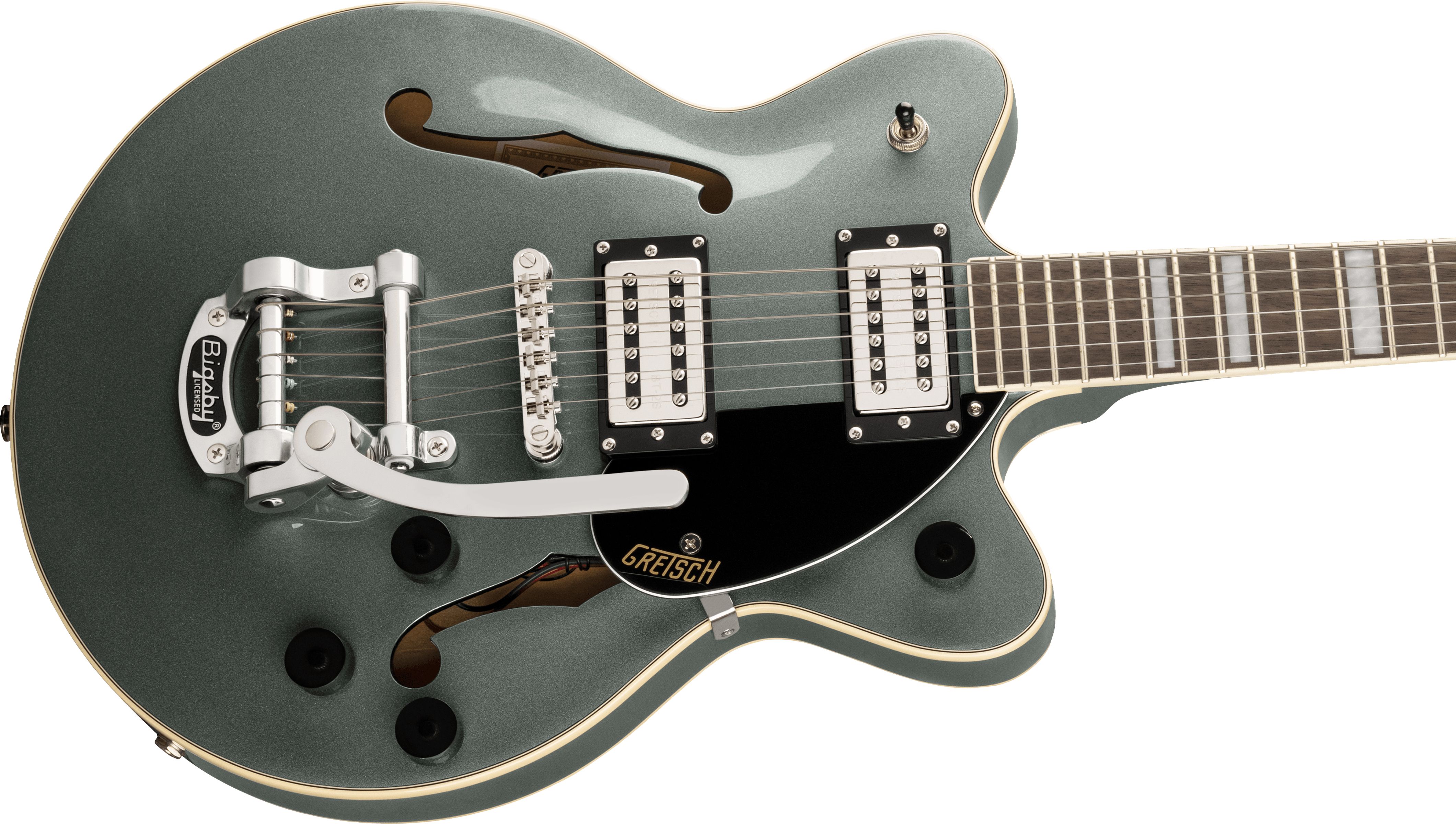 GRETSCH G2655T STREAMLINER CENTER BLOCK JR.  BIGSBY STIRLING GREEN