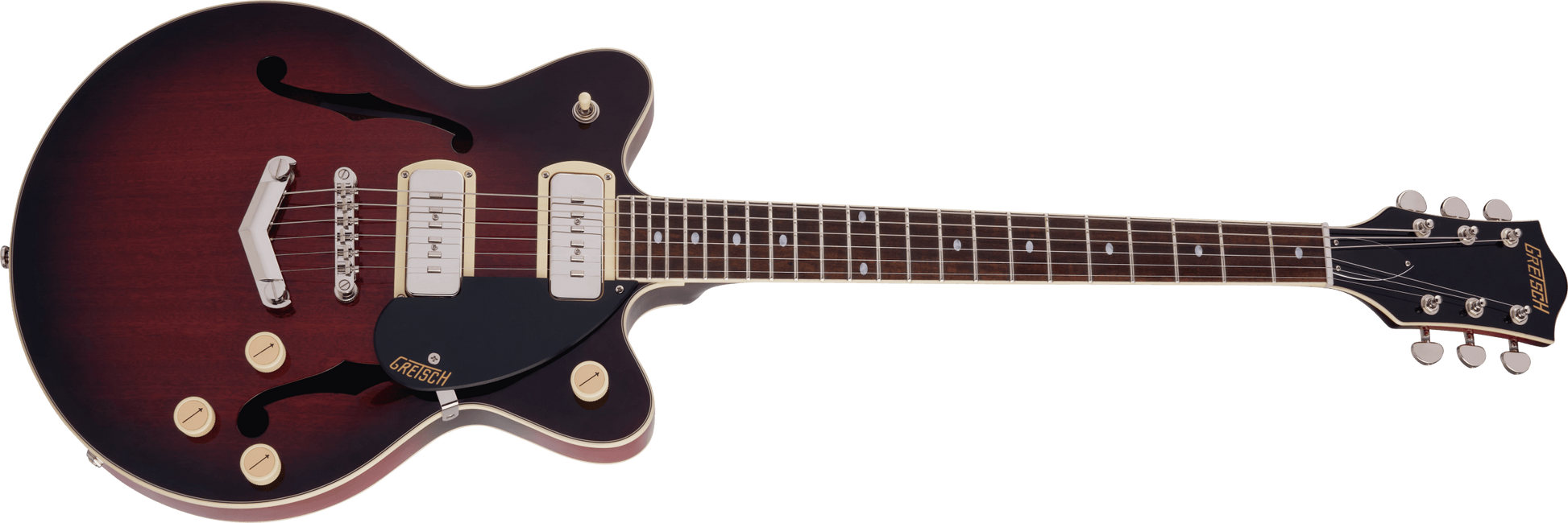 GRETSCH G2655-P90 STREAMLINER CENTER BLOCK JR. P90  V-STOPTAIL CLARET BURST