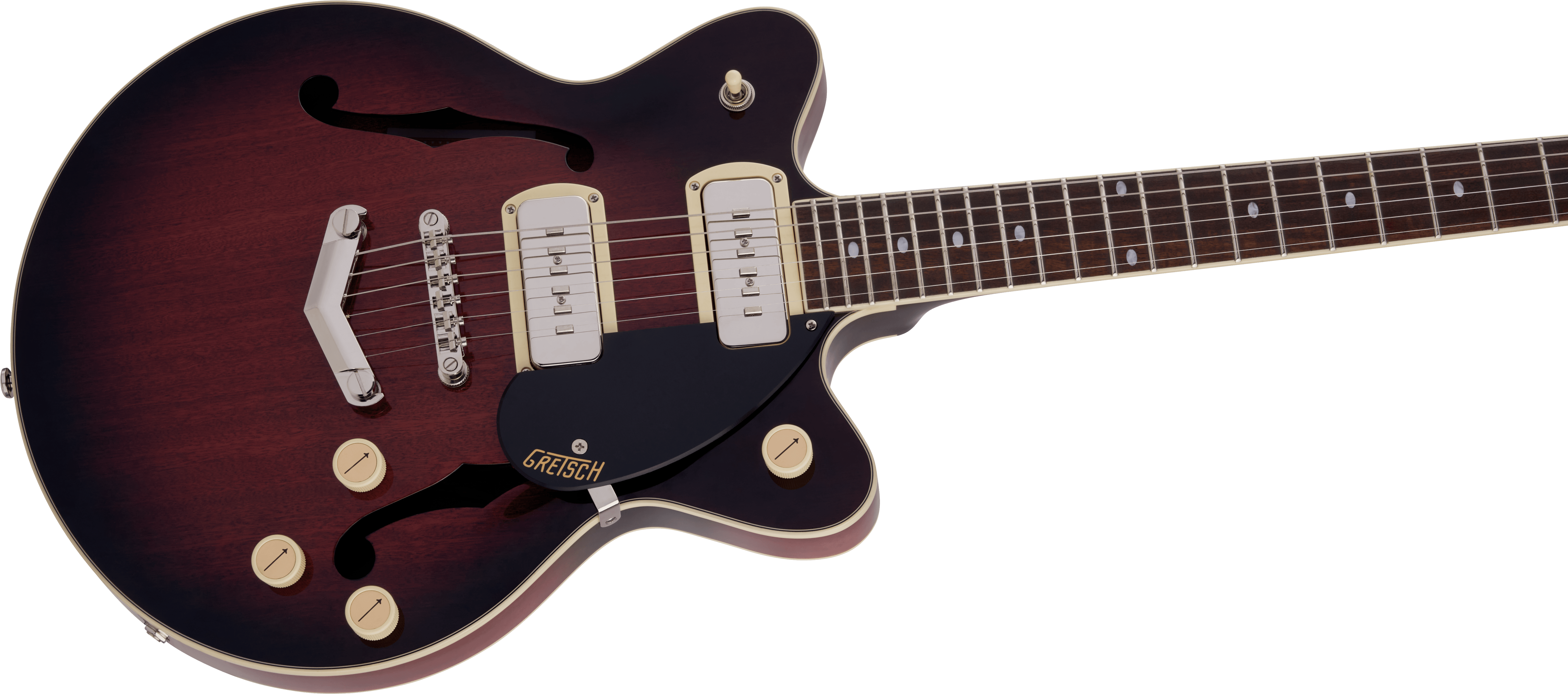 GRETSCH G2655-P90 STREAMLINER CENTER BLOCK JR. P90  V-STOPTAIL CLARET BURST