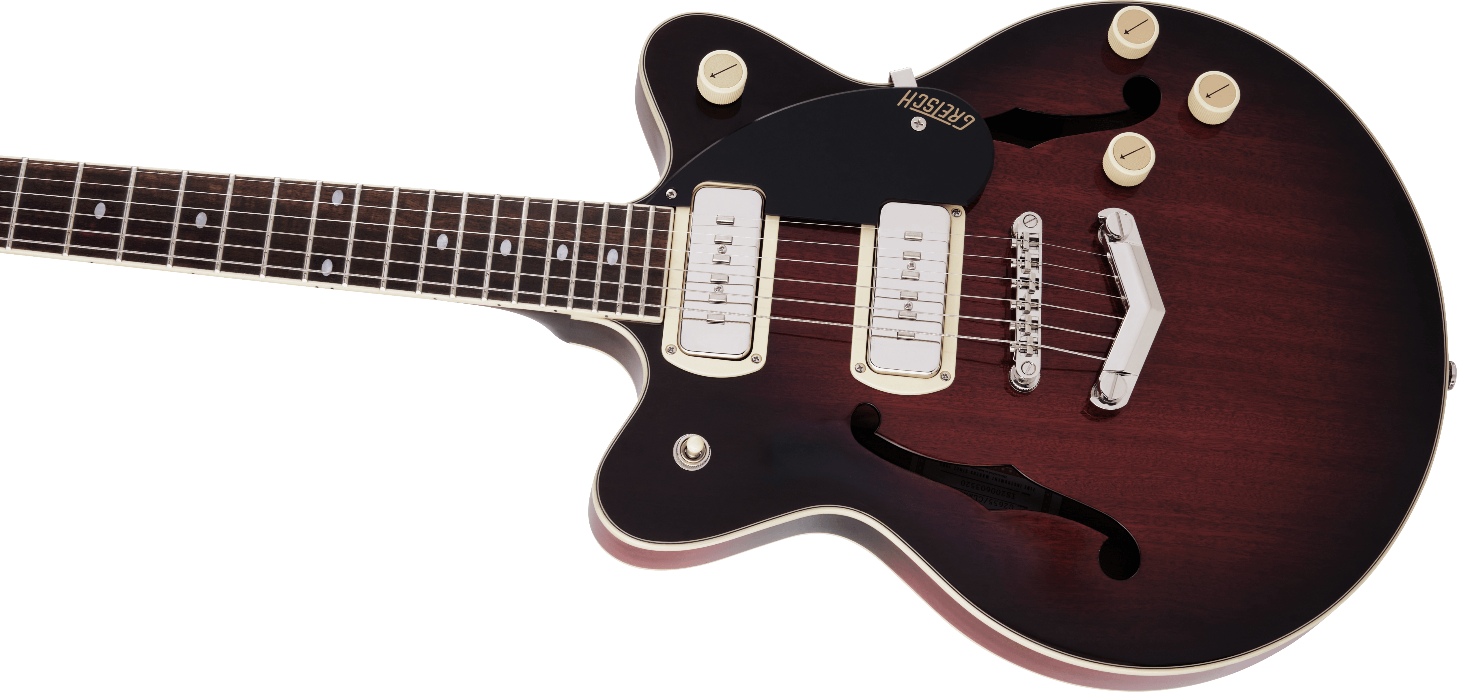 GRETSCH G2655-P90 STREAMLINER CENTER BLOCK JR. P90  V-STOPTAIL CLARET BURST