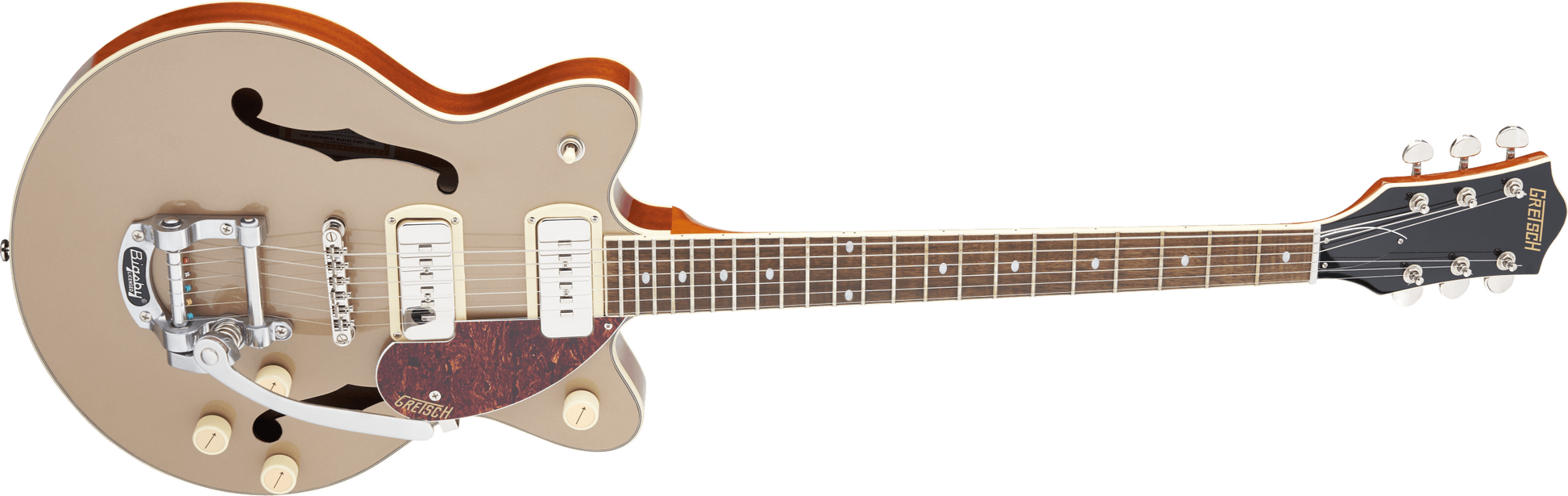 GRETSCH G2655T-P90 STREAMLINER CENTER BLOCK JR P90  BIGSBY  SAHARA METALLIC