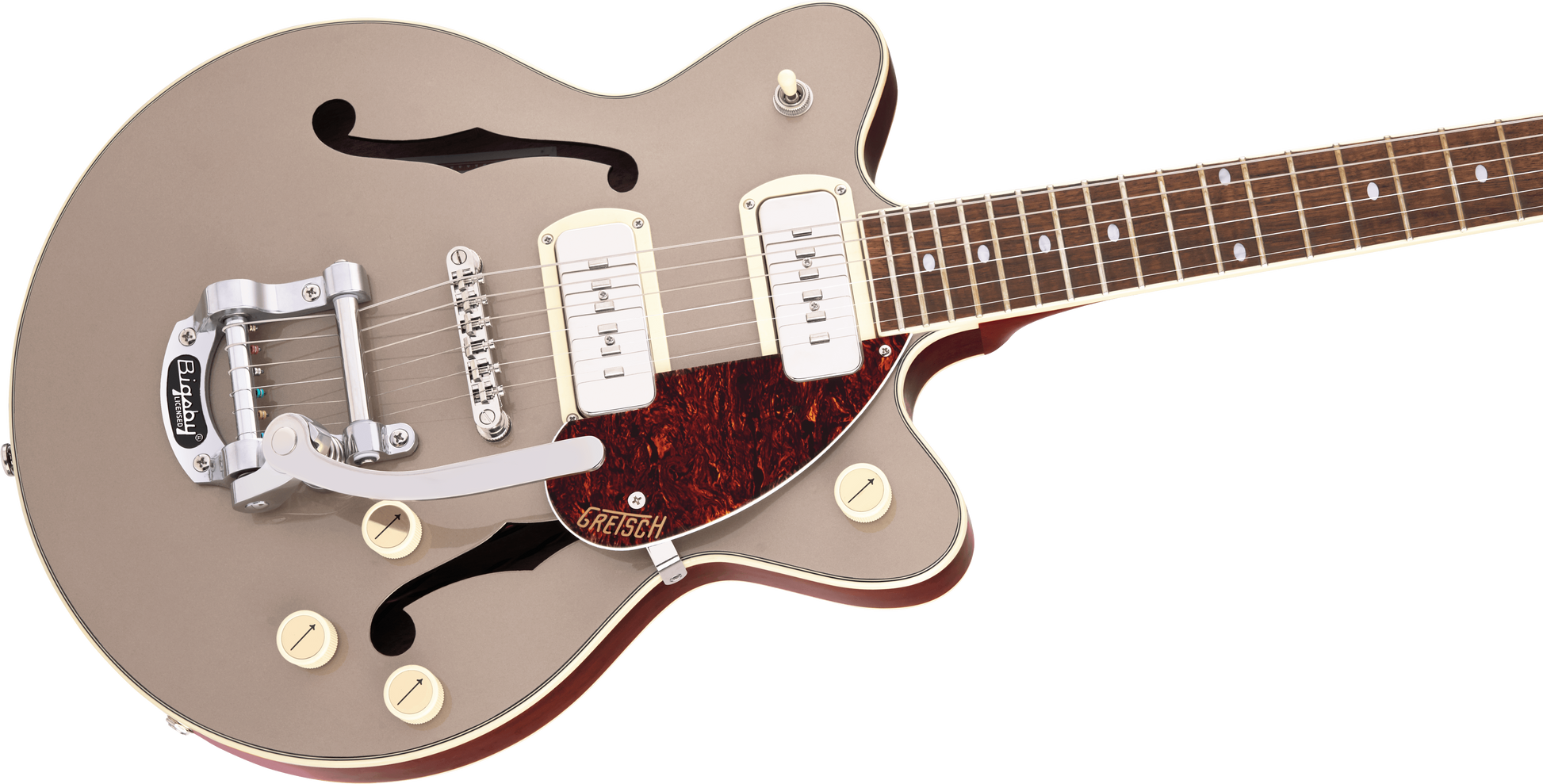 GRETSCH G2655T-P90 STREAMLINER CENTER BLOCK JR P90  BIGSBY  SAHARA METALLIC