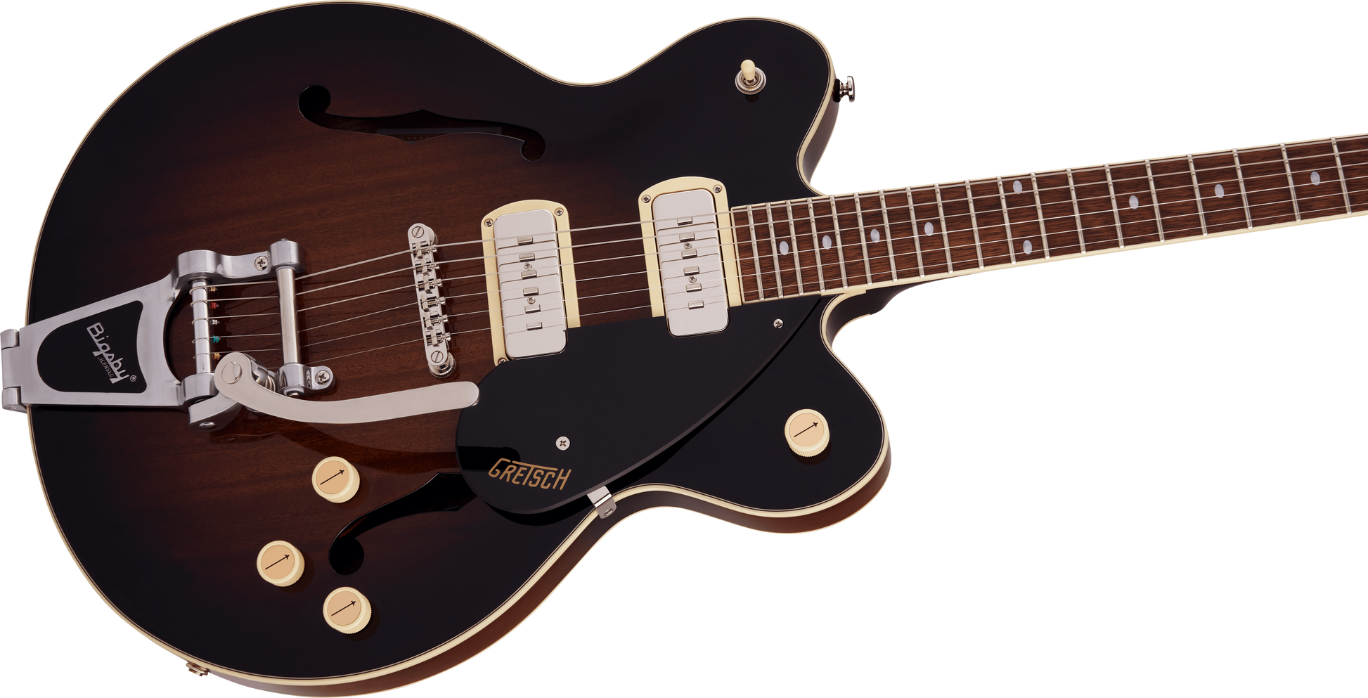 GRETSCH G2622T-P90 STREAMLINER CENTER BLOCK  P90  BIGSBY BROWNSTONE