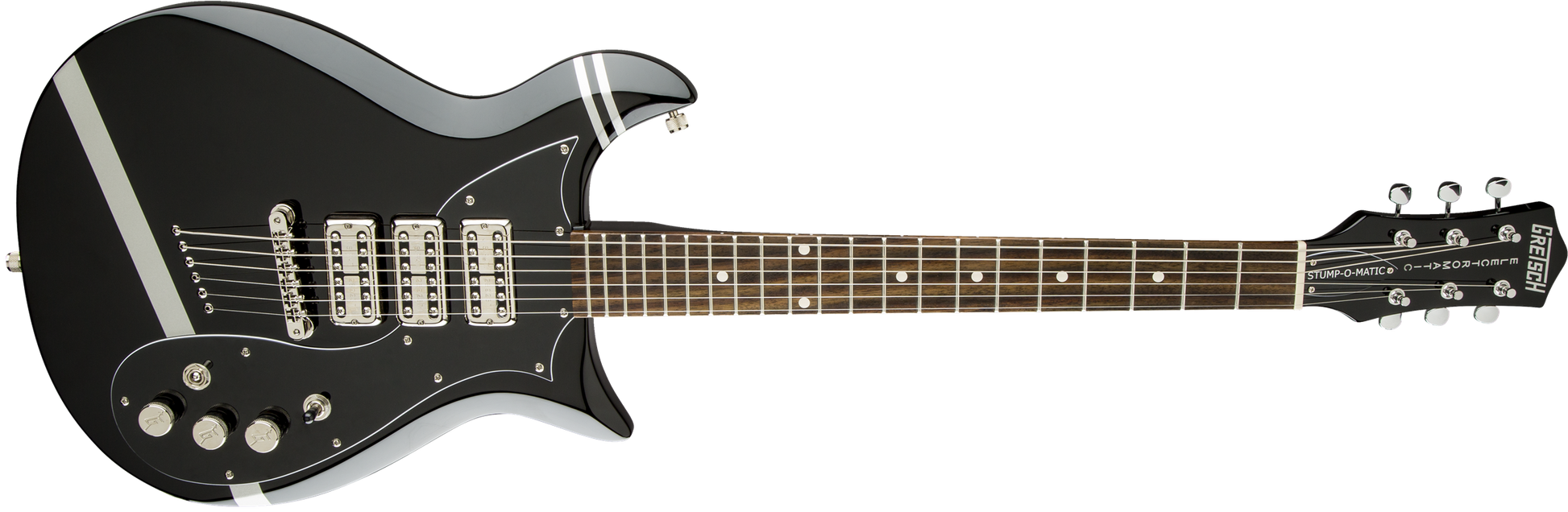 GRETSCH G5135CVT-PS PATRICK STUMP SIGNATURE CVT  BLACK WITH PEWTER STRIPES