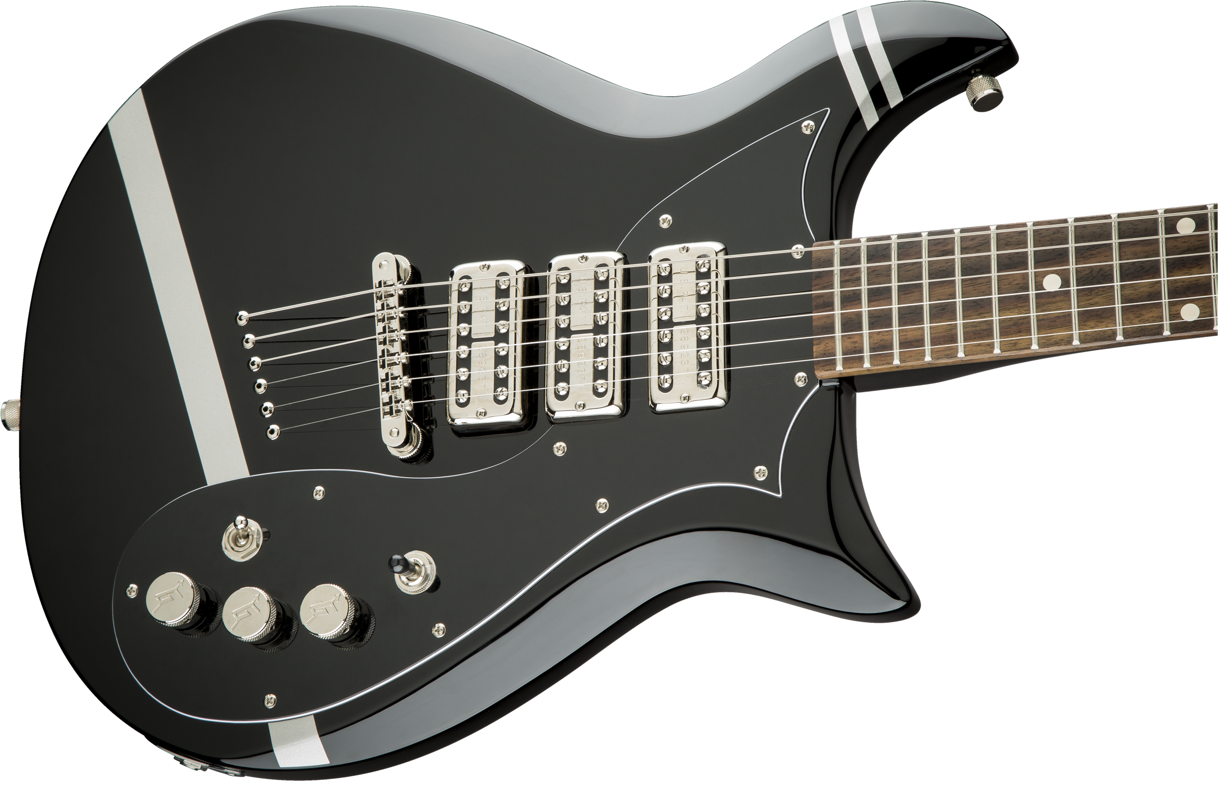 GRETSCH G5135CVT-PS PATRICK STUMP SIGNATURE CVT  BLACK WITH PEWTER STRIPES