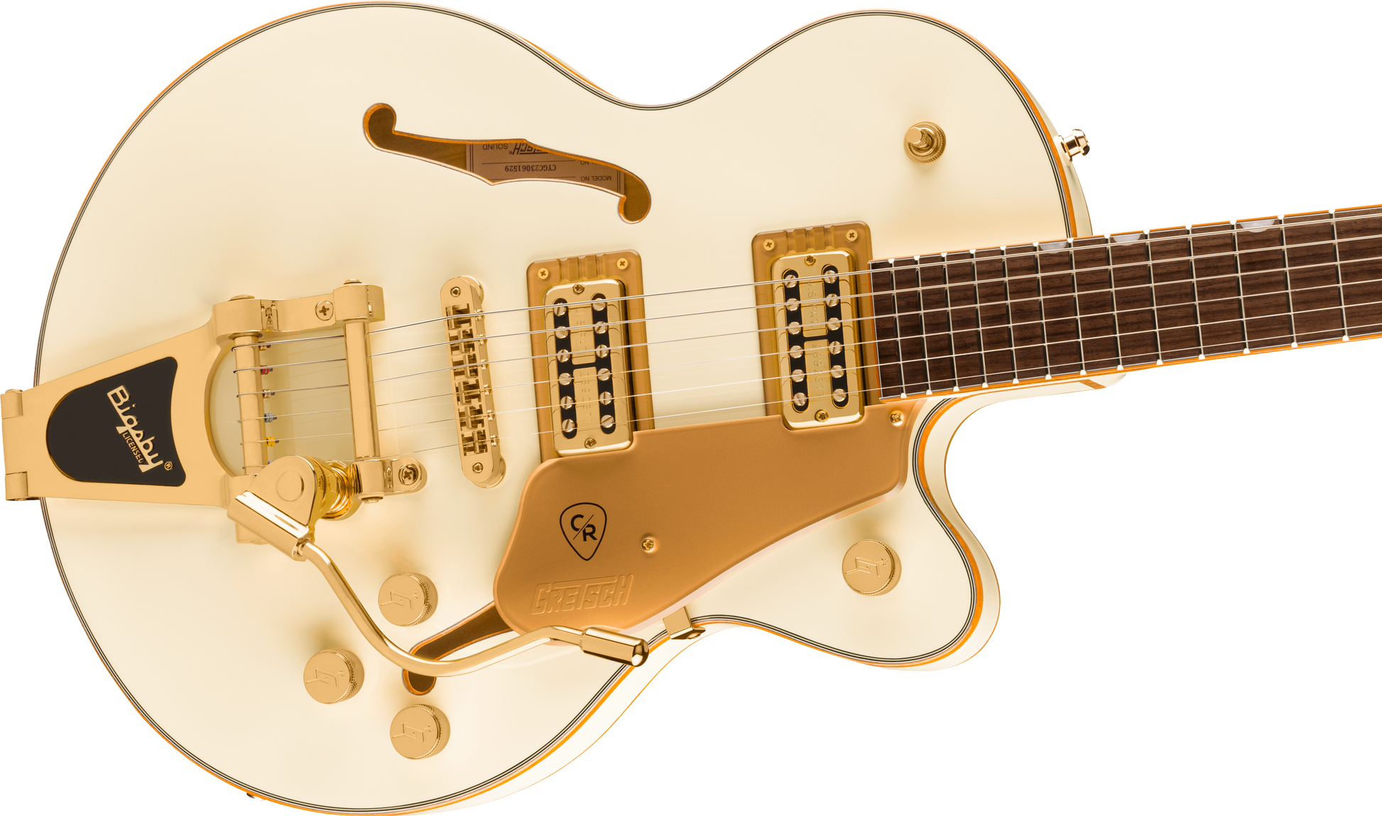 GRETSCH ELECTROMATIC CHRIS ROCHA BROADKASTER JR. CENTER BLOCK VINTAGE WHITE
