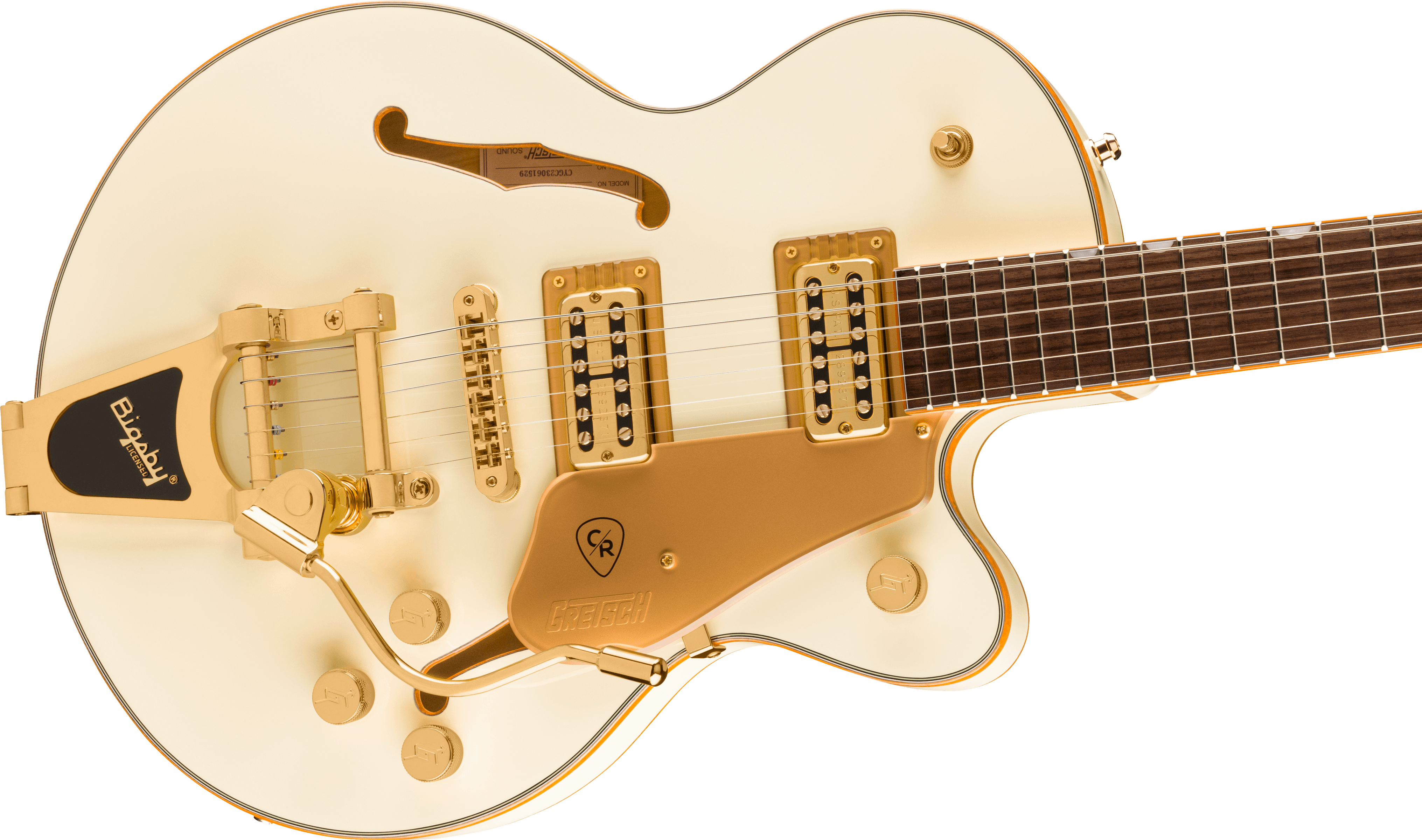 GRETSCH ELECTROMATIC CHRIS ROCHA BROADKASTER JR. CENTER BLOCK VINTAGE WHITE