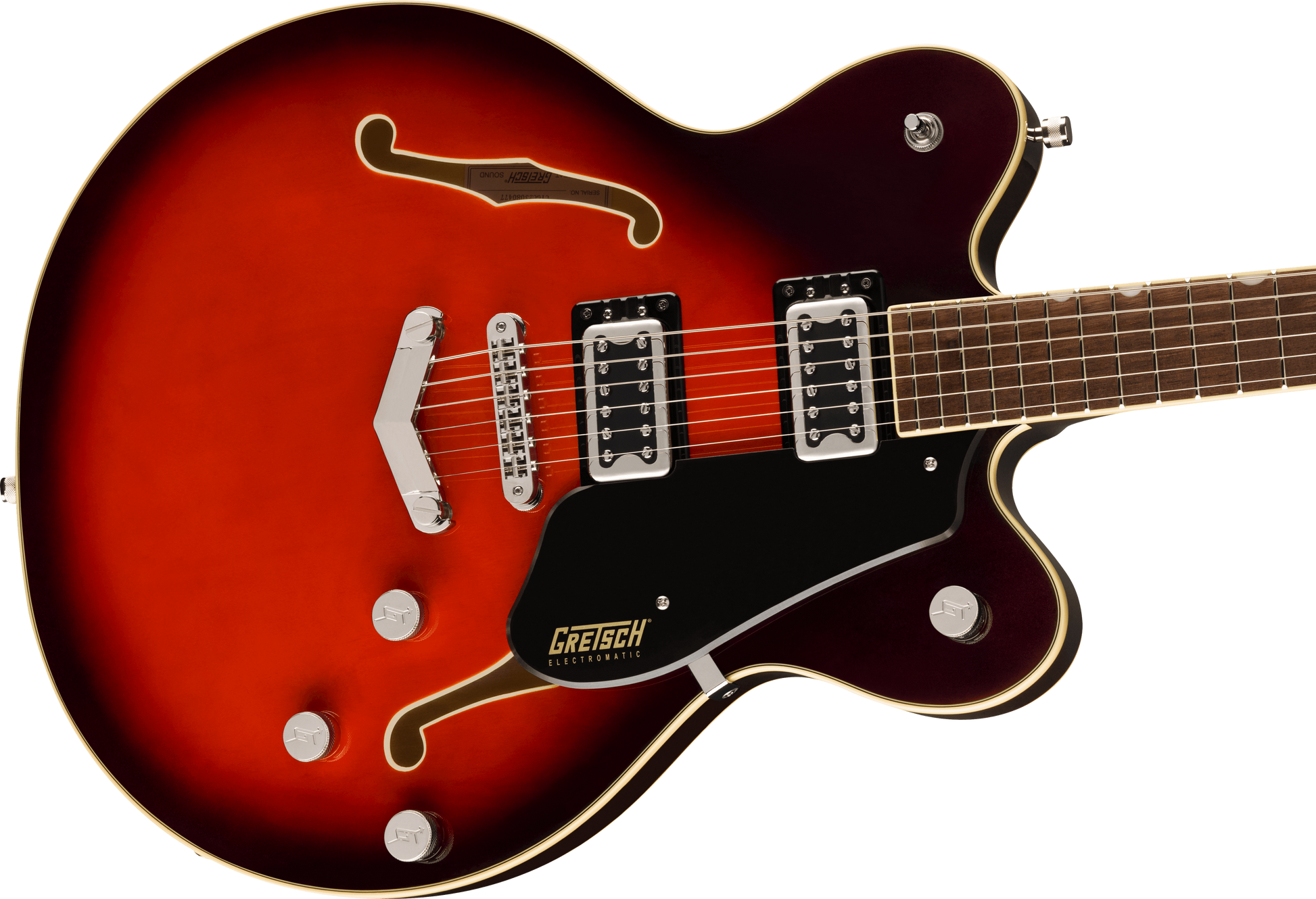 GRETSCH G5622 ELECTROMATIC CENTER BLOCK DOUBLE-CUT  V-STOPTAIL CLARET BURST