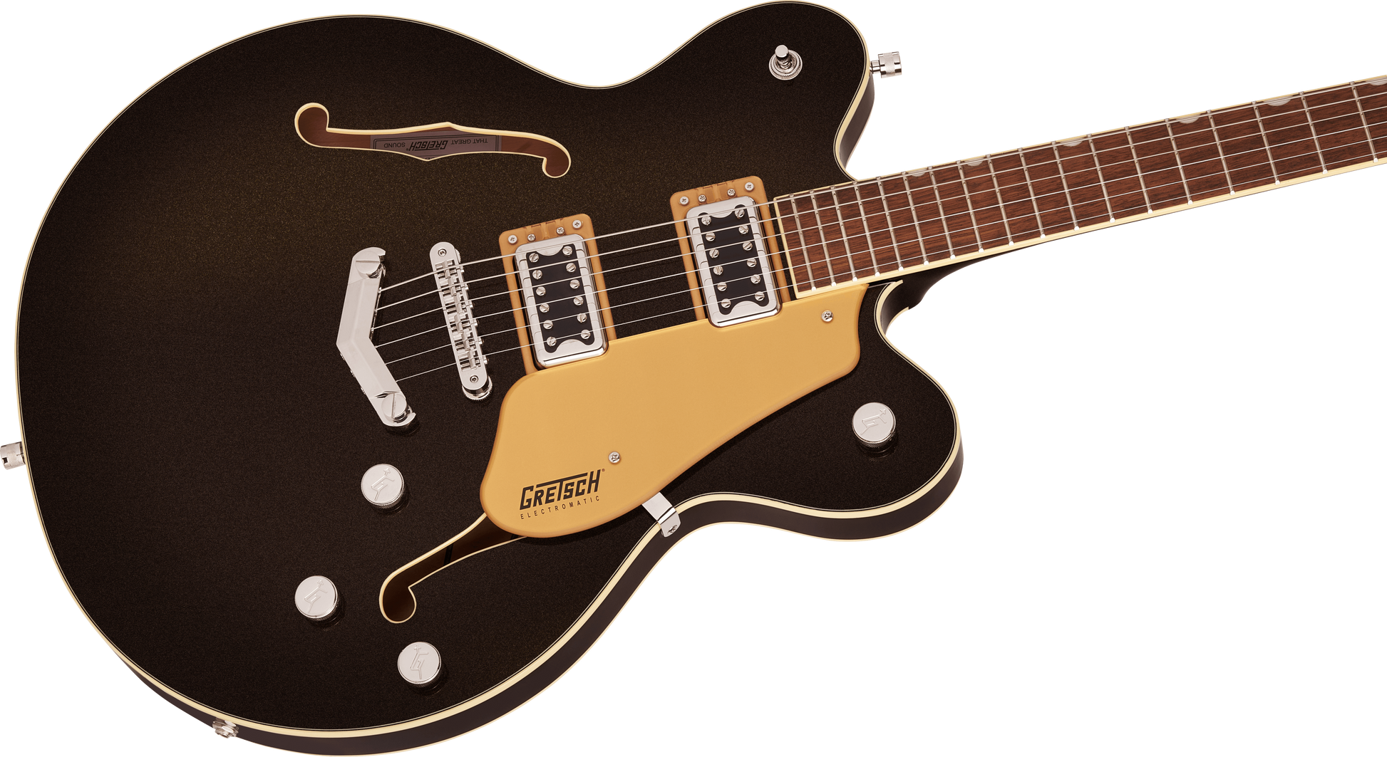 GRETSCH G5622 ELECTROMATIC CENTER BLOCK DOUBLE-CUT  V-STOPTAIL BLACK GOLD