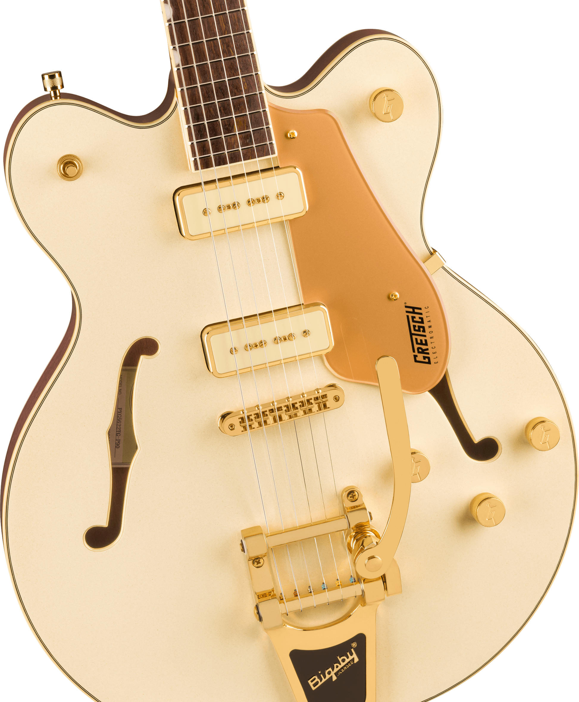 GRETSCH ELECTROMATIC PRISTINE LTD CENTER BLOCK DOUBLE-CUT BIGSBY WHITE GOLD