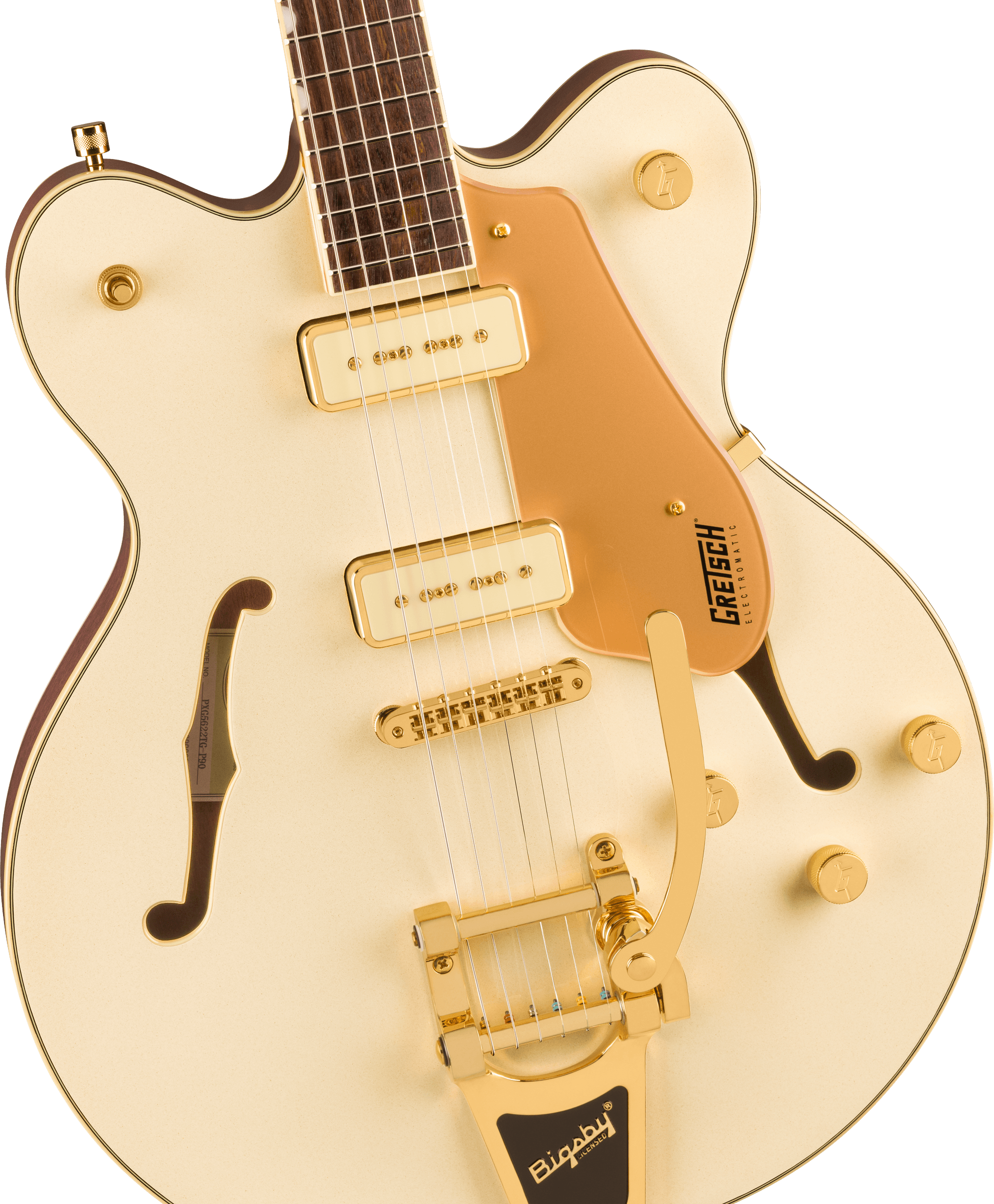 GRETSCH ELECTROMATIC PRISTINE LTD CENTER BLOCK DOUBLE-CUT BIGSBY WHITE GOLD