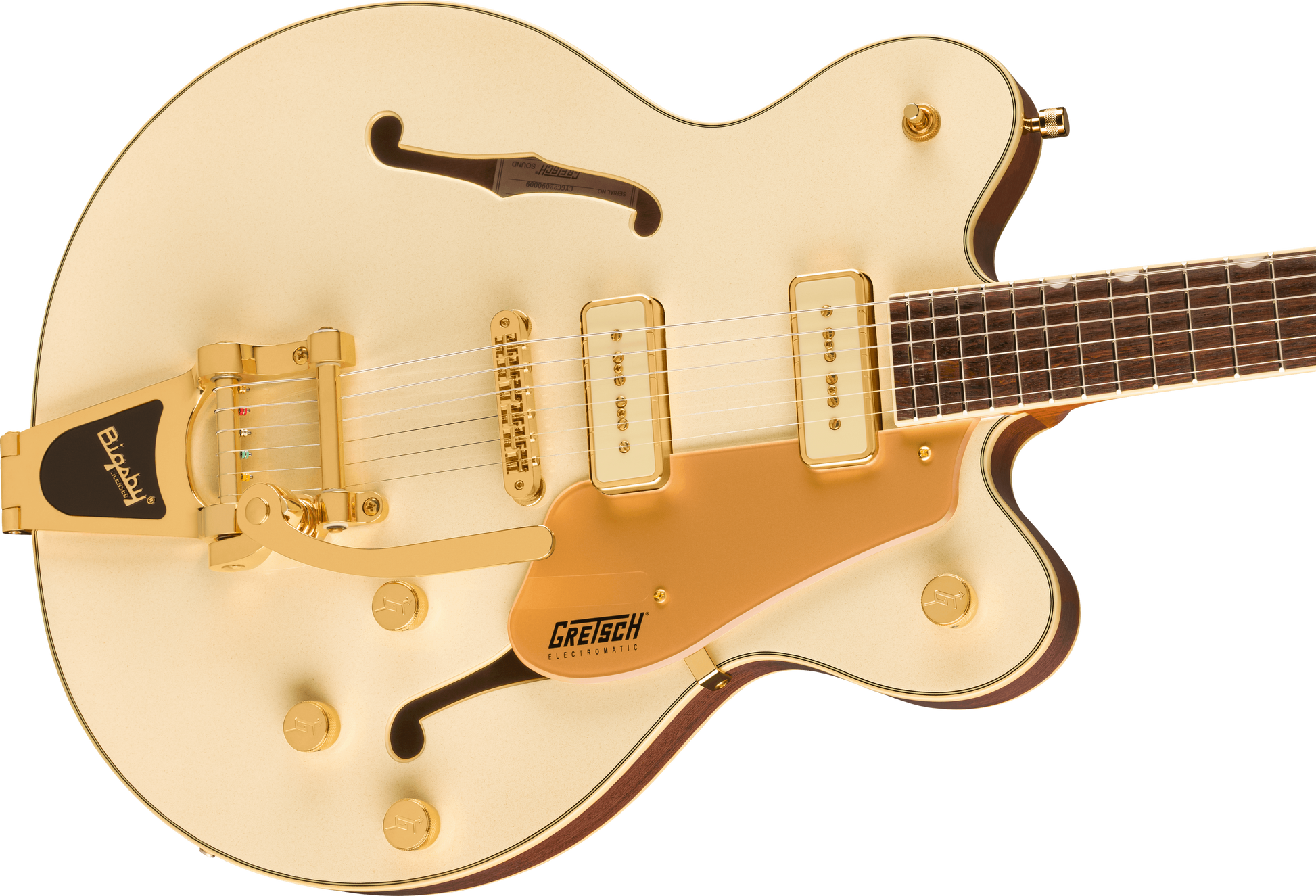 GRETSCH ELECTROMATIC PRISTINE LTD CENTER BLOCK DOUBLE-CUT BIGSBY WHITE GOLD