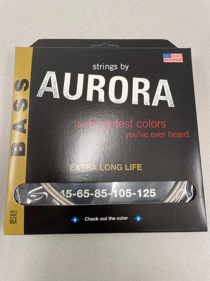 AURORA STRINGS BAJO CLEAR COAT SILVER 45-125