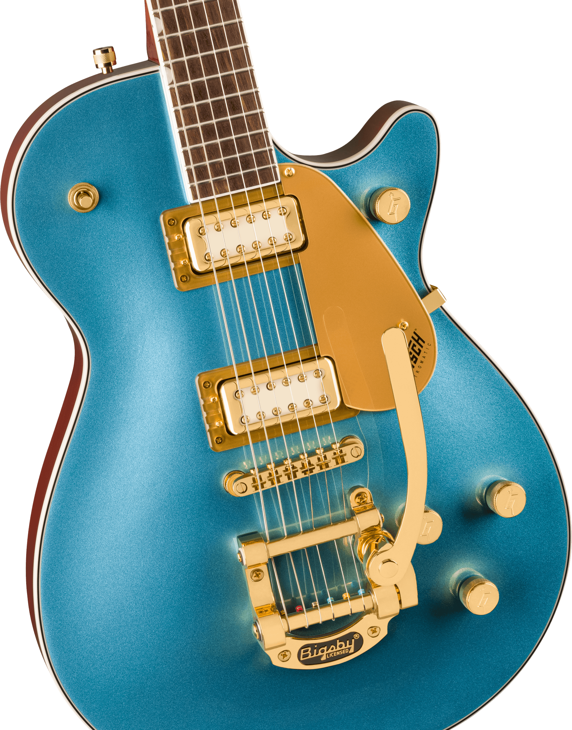 GRETSCH ELECTROMATIC PRISTINE LTD JET SINGLE-CUT BIGSBY MAKO
