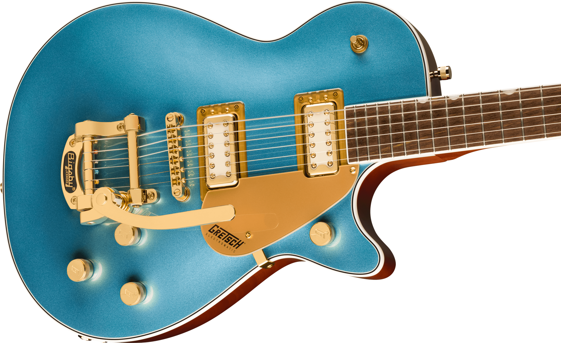 GRETSCH ELECTROMATIC PRISTINE LTD JET SINGLE-CUT BIGSBY MAKO