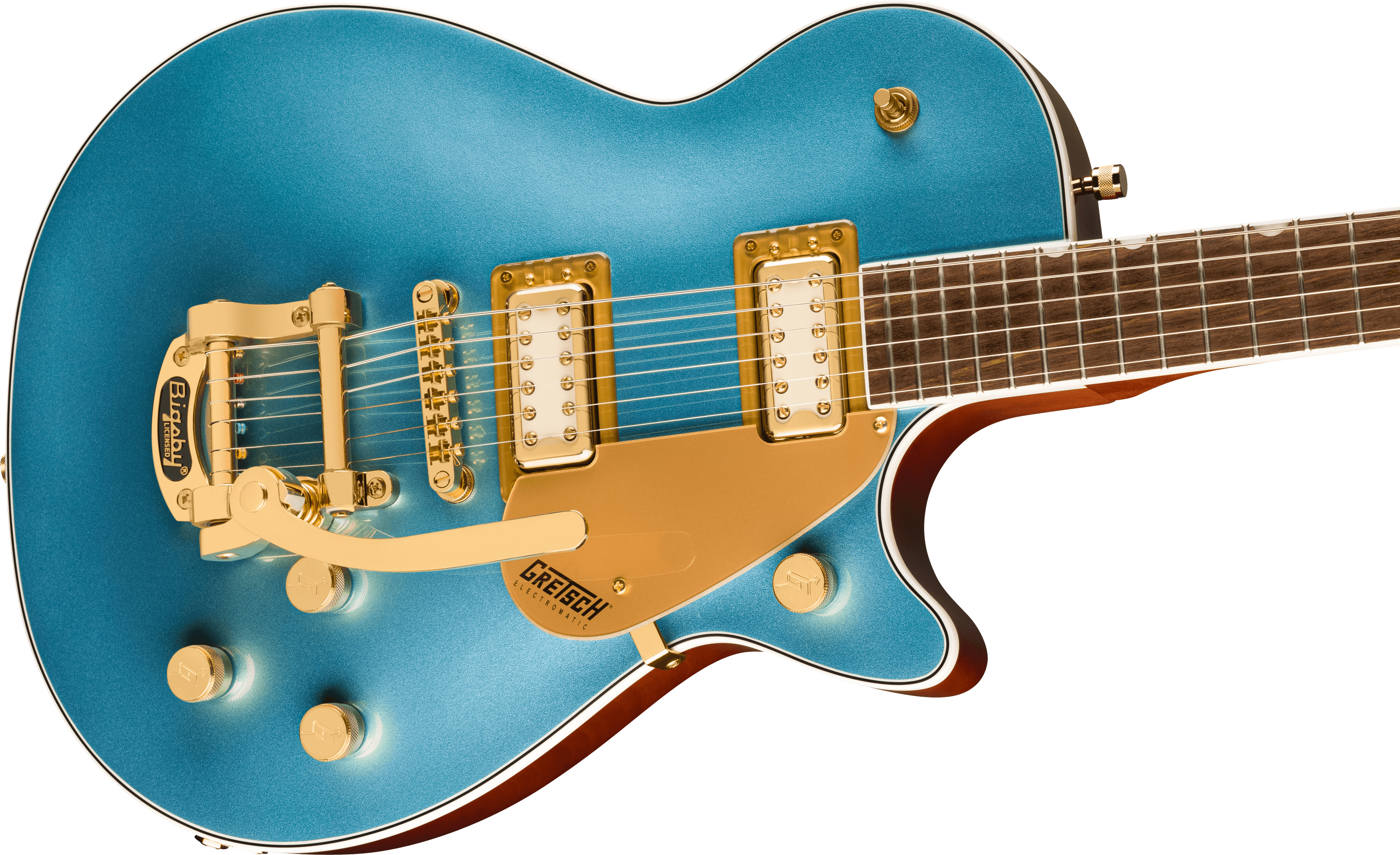 GRETSCH ELECTROMATIC PRISTINE LTD JET SINGLE-CUT BIGSBY MAKO