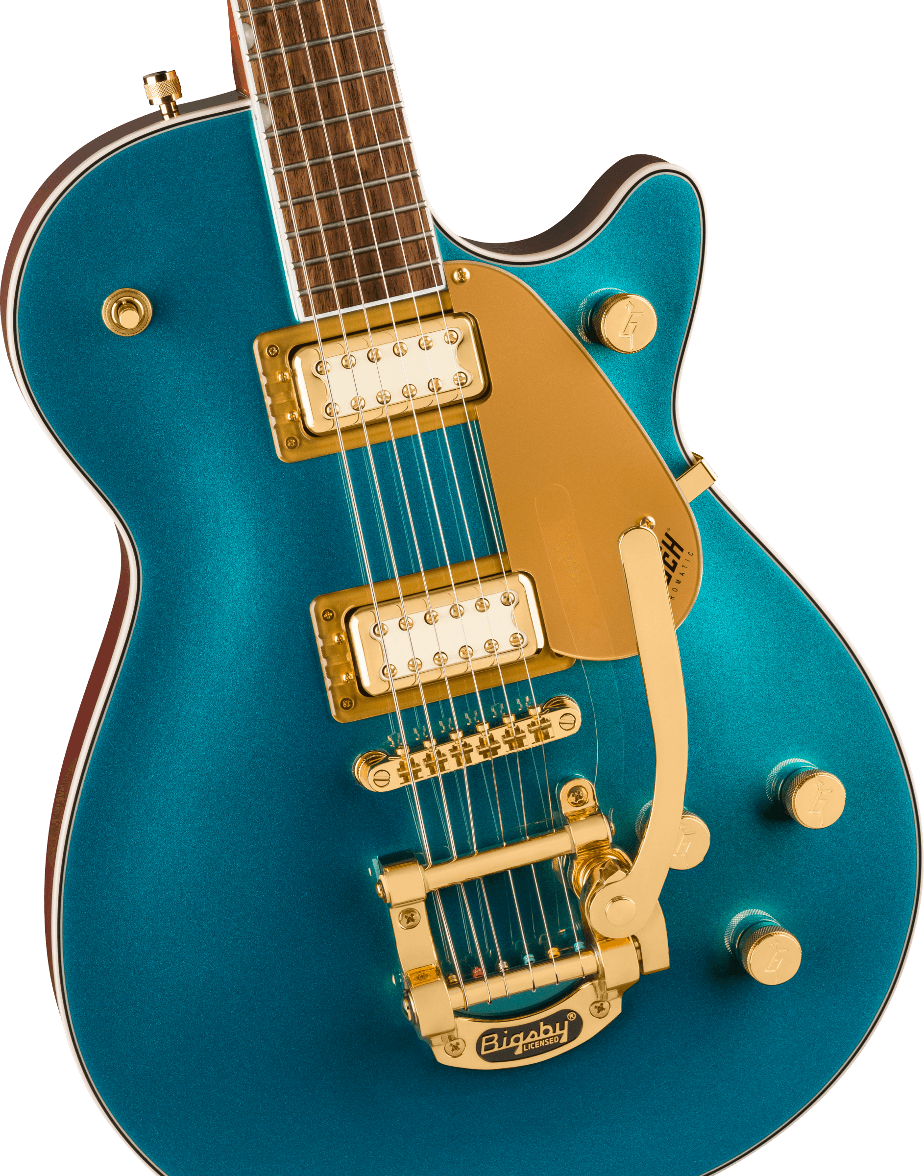 GRETSCH ELECTROMATIC PRISTINE LTD JET SINGLE-CUT  BIGSBY PETROL