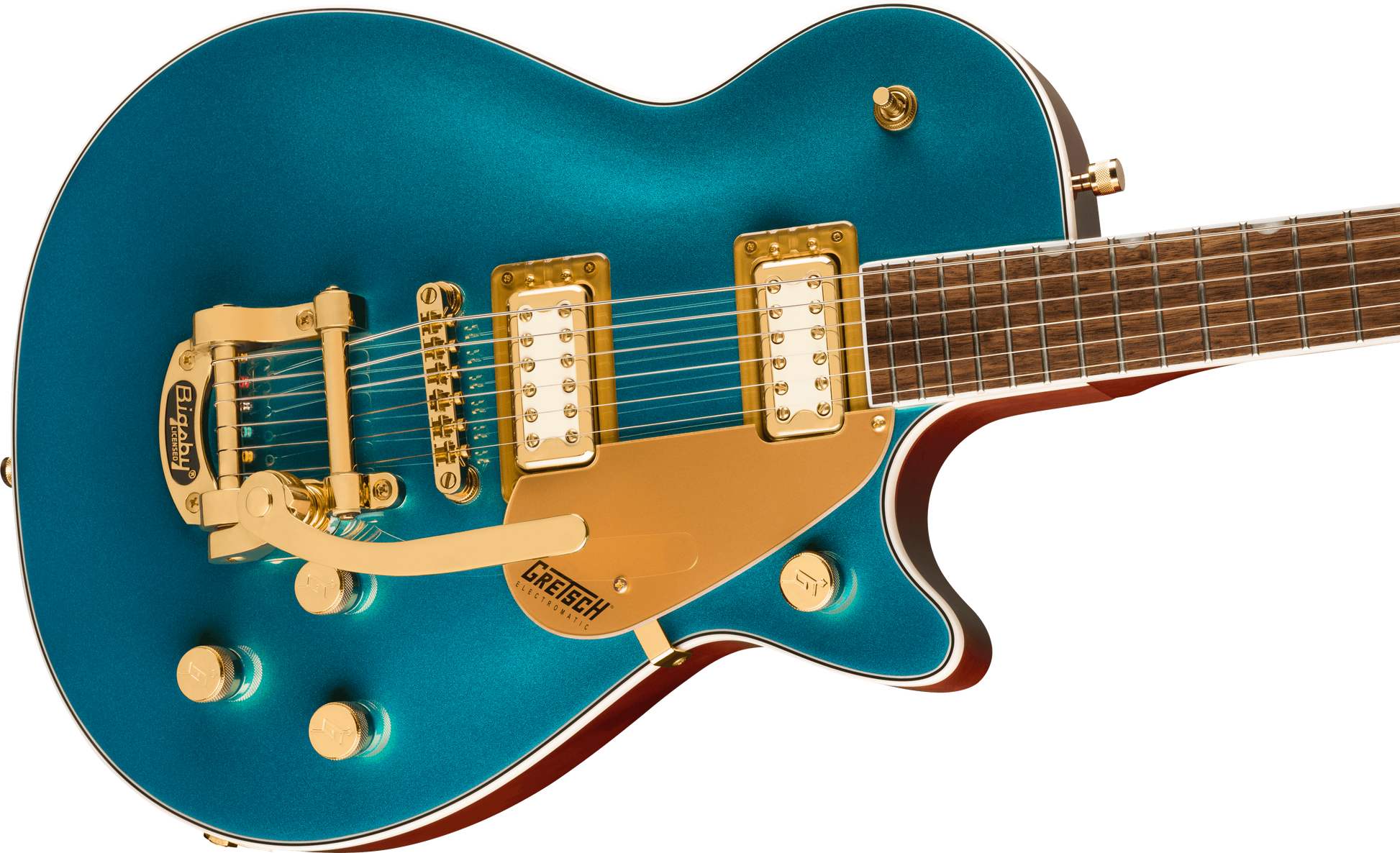 GRETSCH ELECTROMATIC PRISTINE LTD JET SINGLE-CUT  BIGSBY PETROL