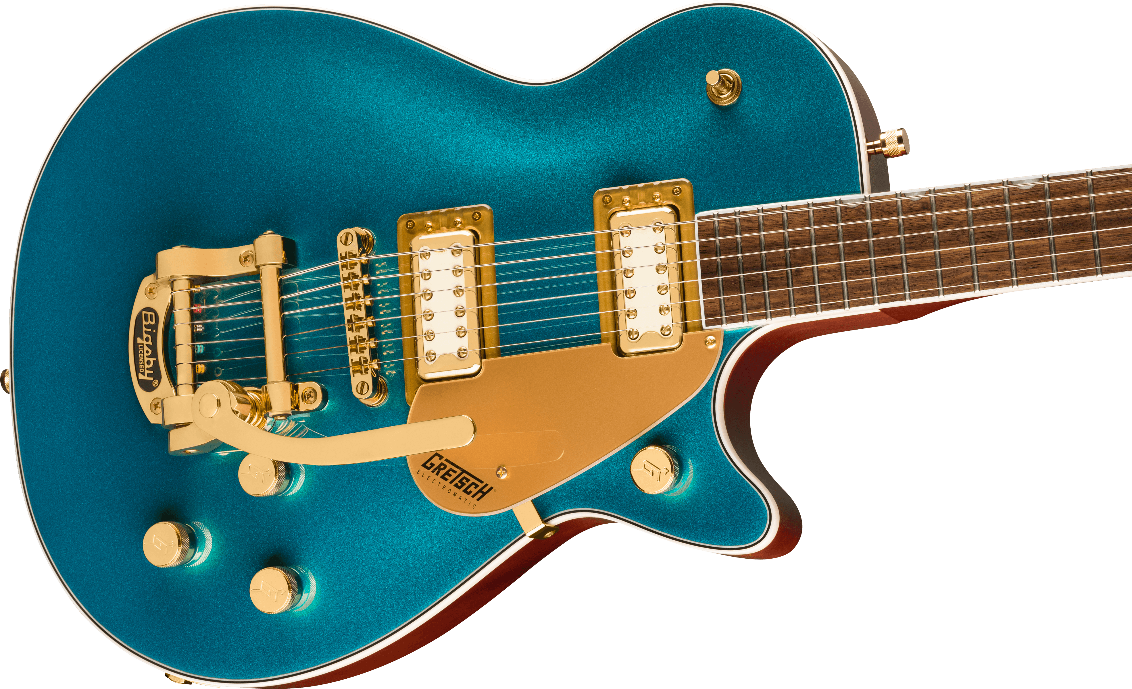 GRETSCH ELECTROMATIC PRISTINE LTD JET SINGLE-CUT  BIGSBY PETROL