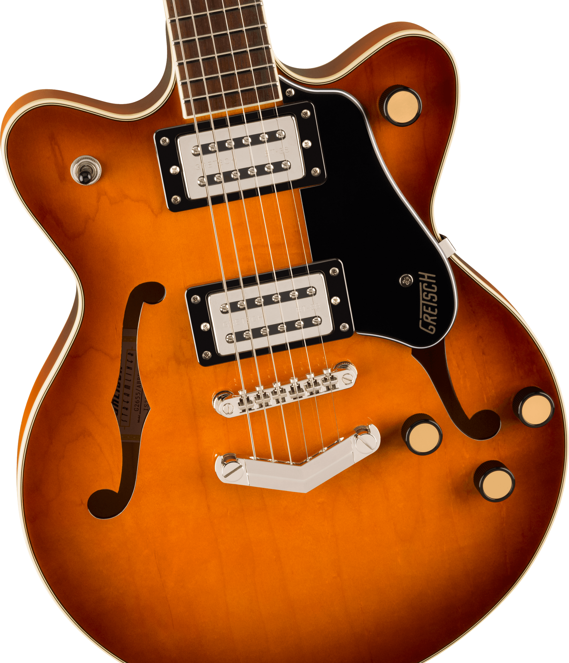 GRETSCH G2655 STREAMLINER CENTER BLOCK JR. DOUBLE-CUT  V-STOPTAIL ABBEY ALE