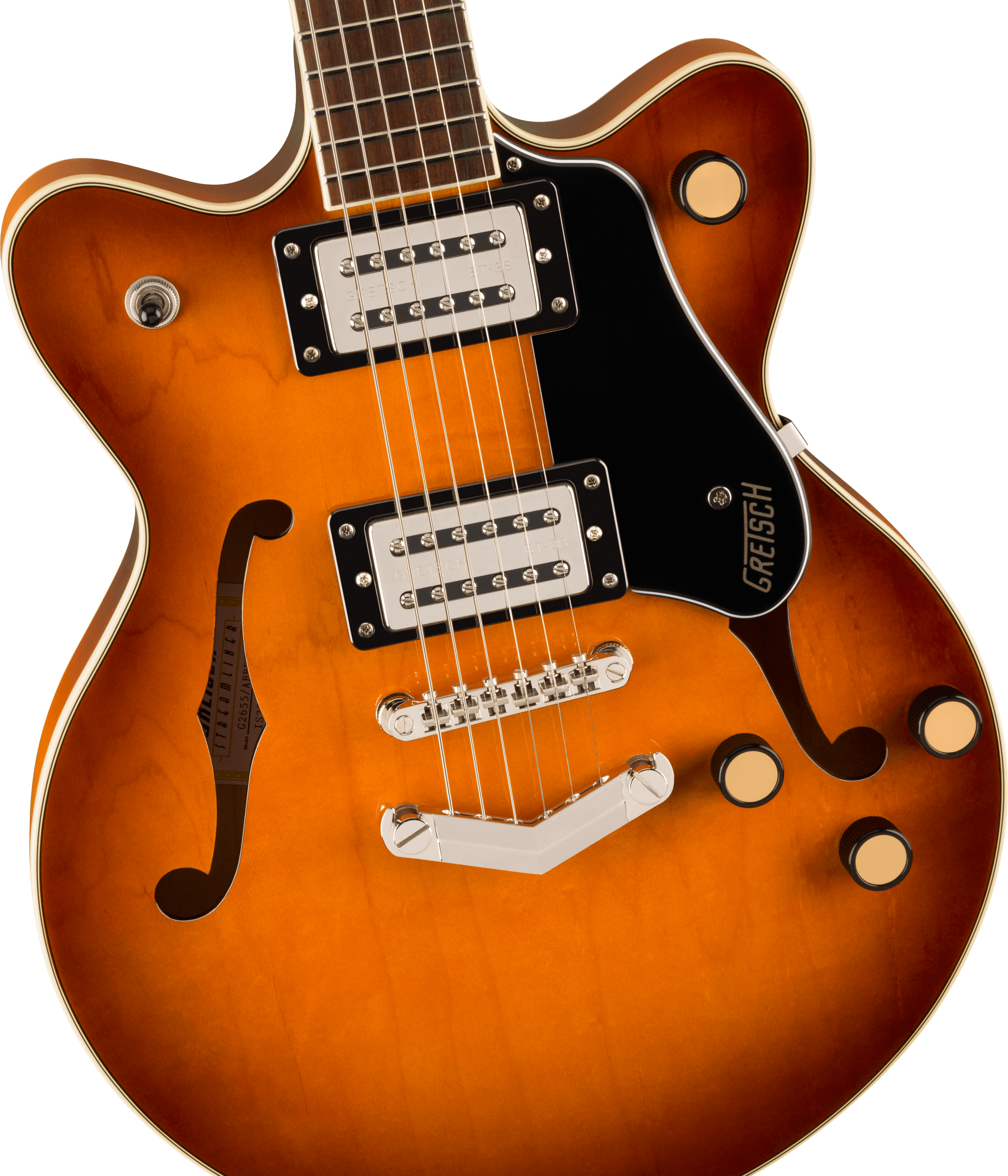 GRETSCH G2655 STREAMLINER CENTER BLOCK JR. DOUBLE-CUT  V-STOPTAIL ABBEY ALE