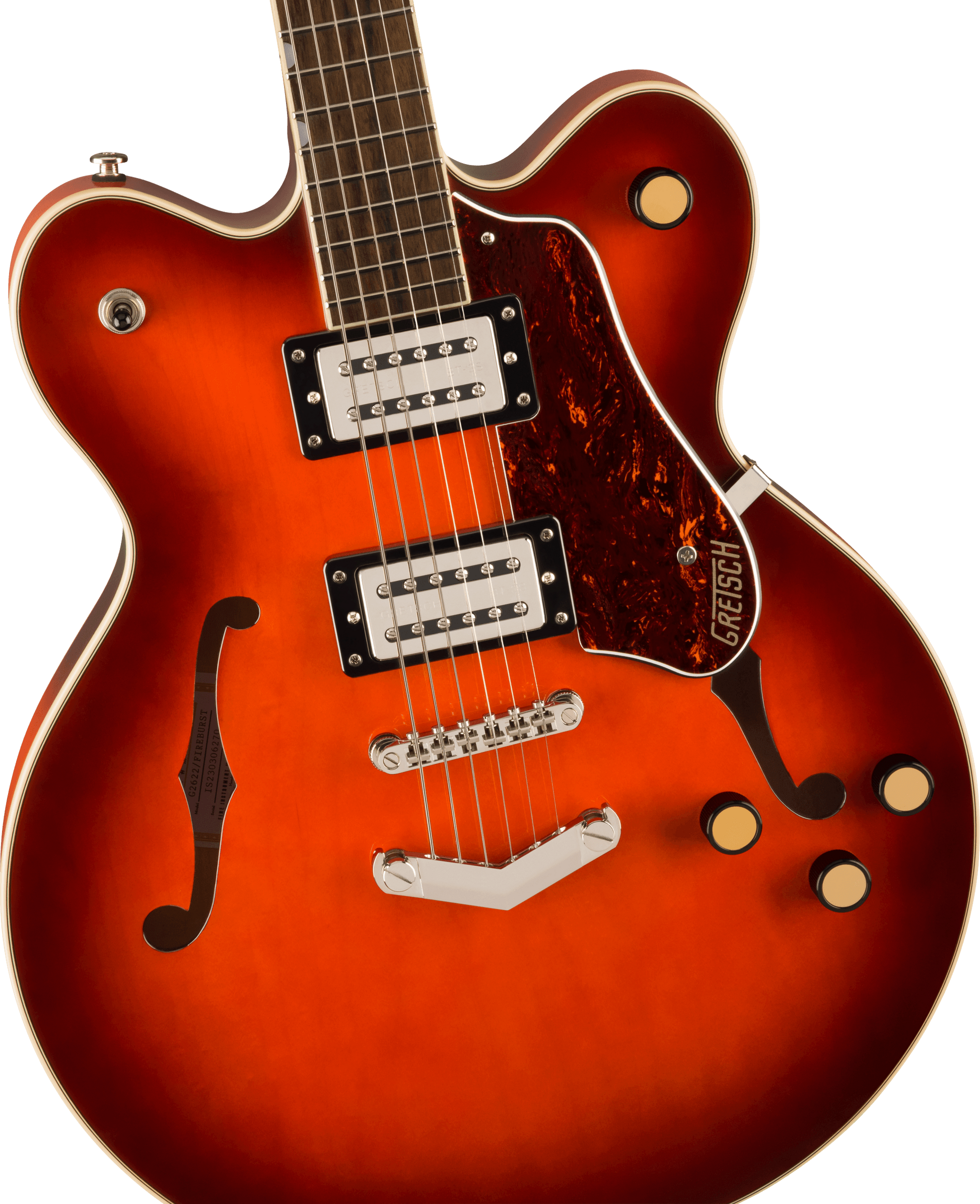 GRETSCH G2622 STREAMLINER CENTER BLOCK DOUBLE-CUT  V-STOPTAIL FIREBURST