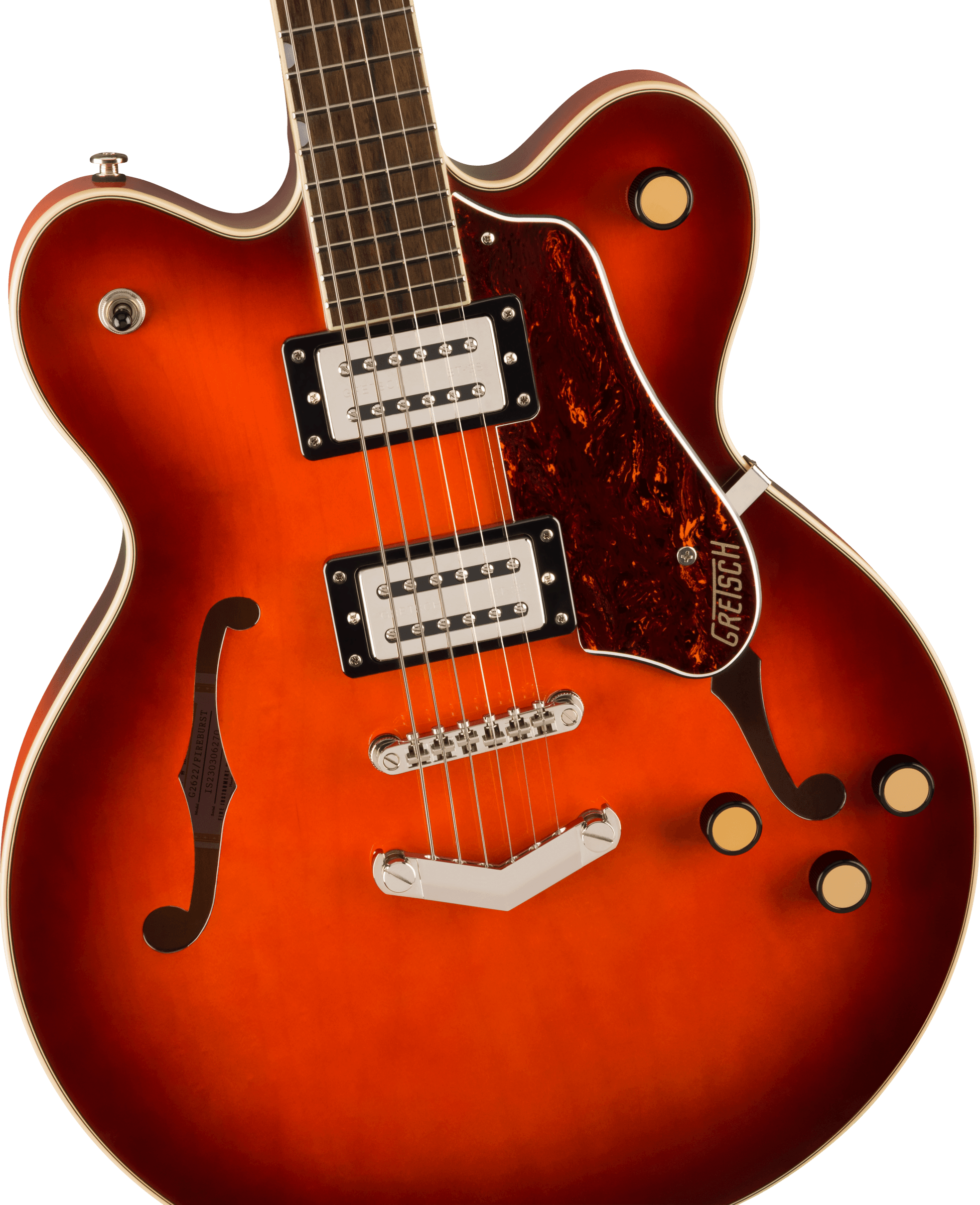 GRETSCH G2622 STREAMLINER CENTER BLOCK DOUBLE-CUT  V-STOPTAIL FIREBURST