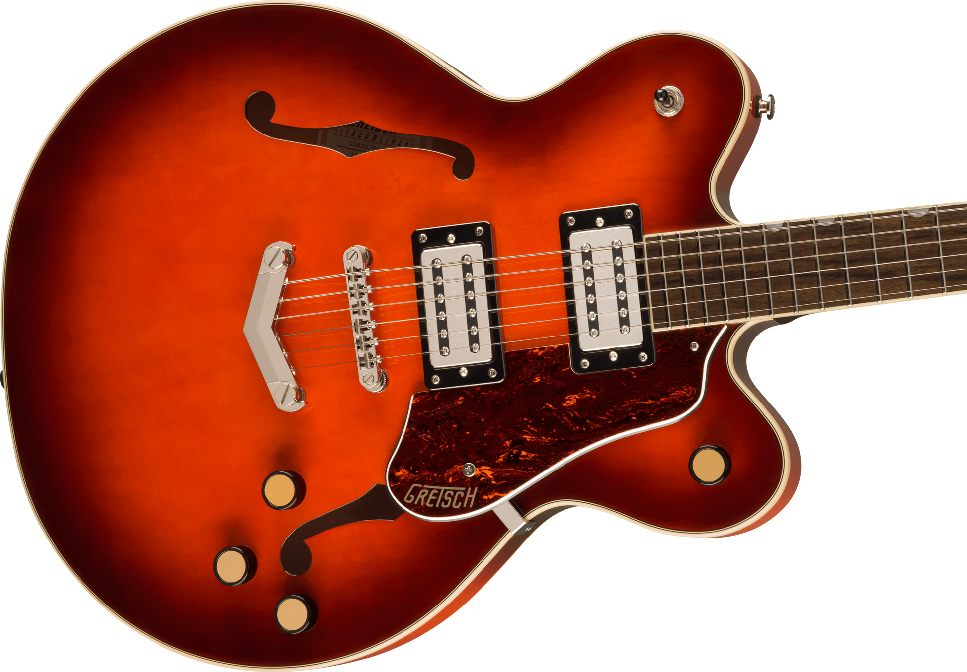 GRETSCH G2622 STREAMLINER CENTER BLOCK DOUBLE-CUT  V-STOPTAIL FIREBURST