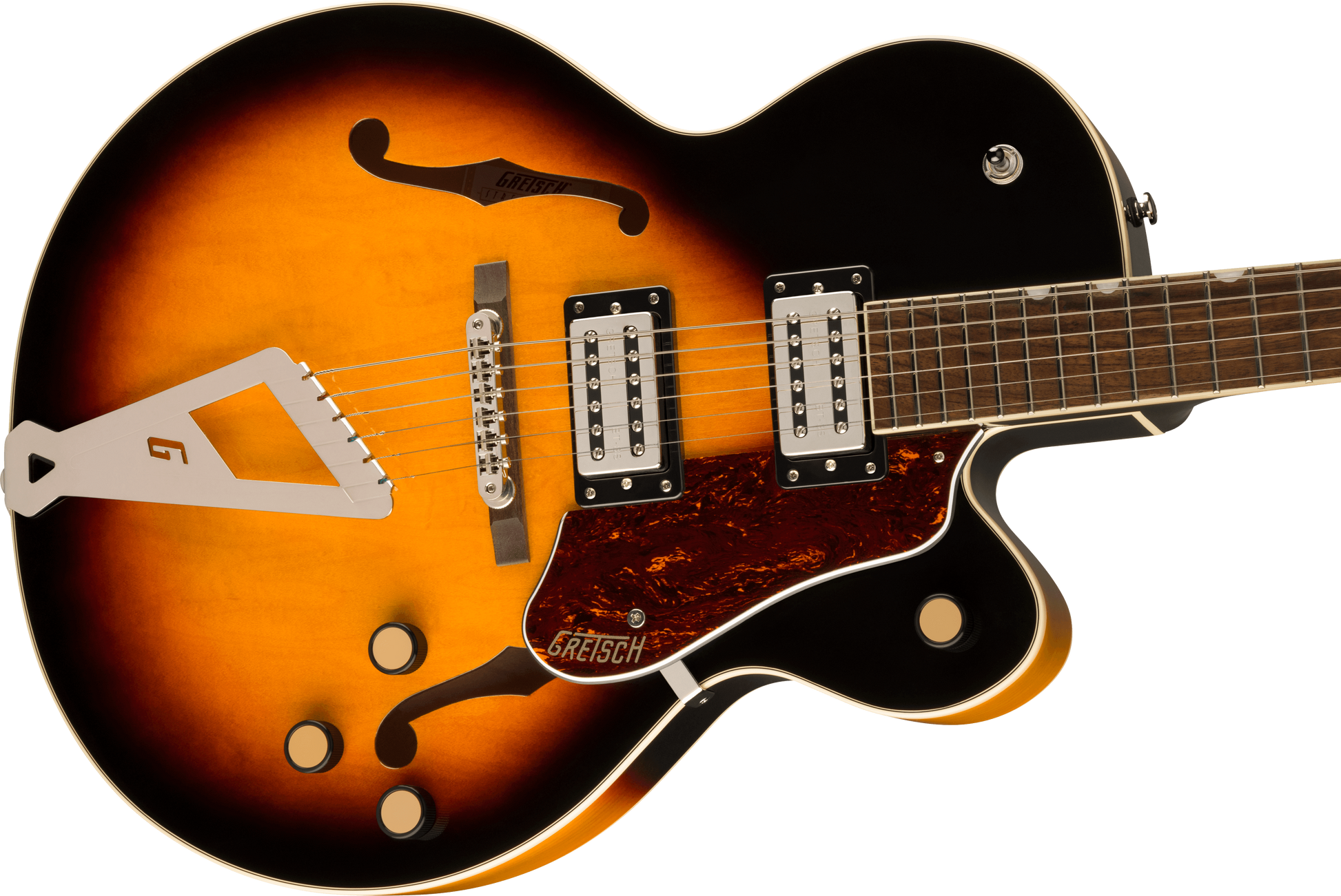 GRETSCH G2420 STREAMLINER HOLLOW   CHROMATIC II TAILPIECE BROOKLYN BURST