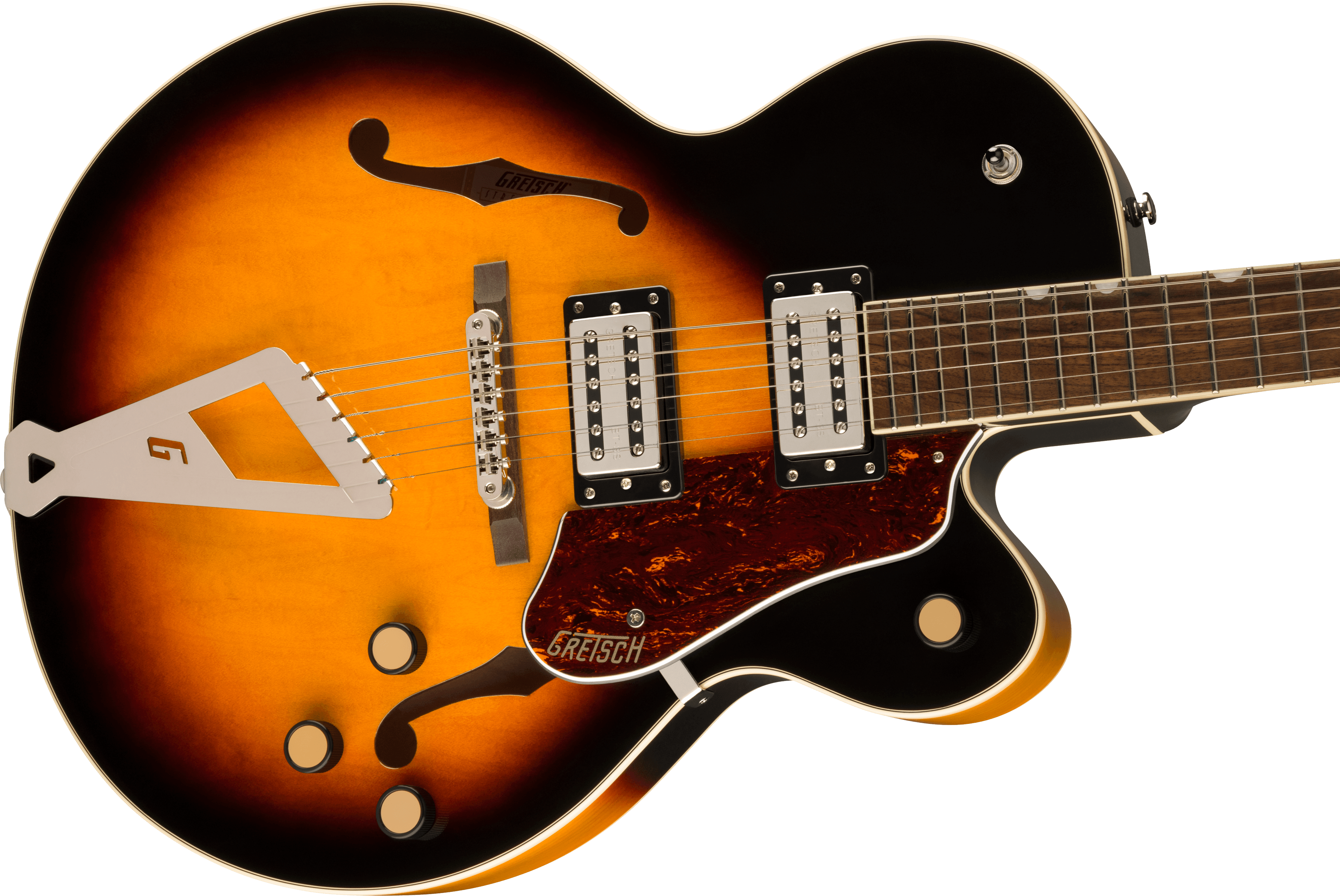 GRETSCH G2420 STREAMLINER HOLLOW   CHROMATIC II TAILPIECE BROOKLYN BURST
