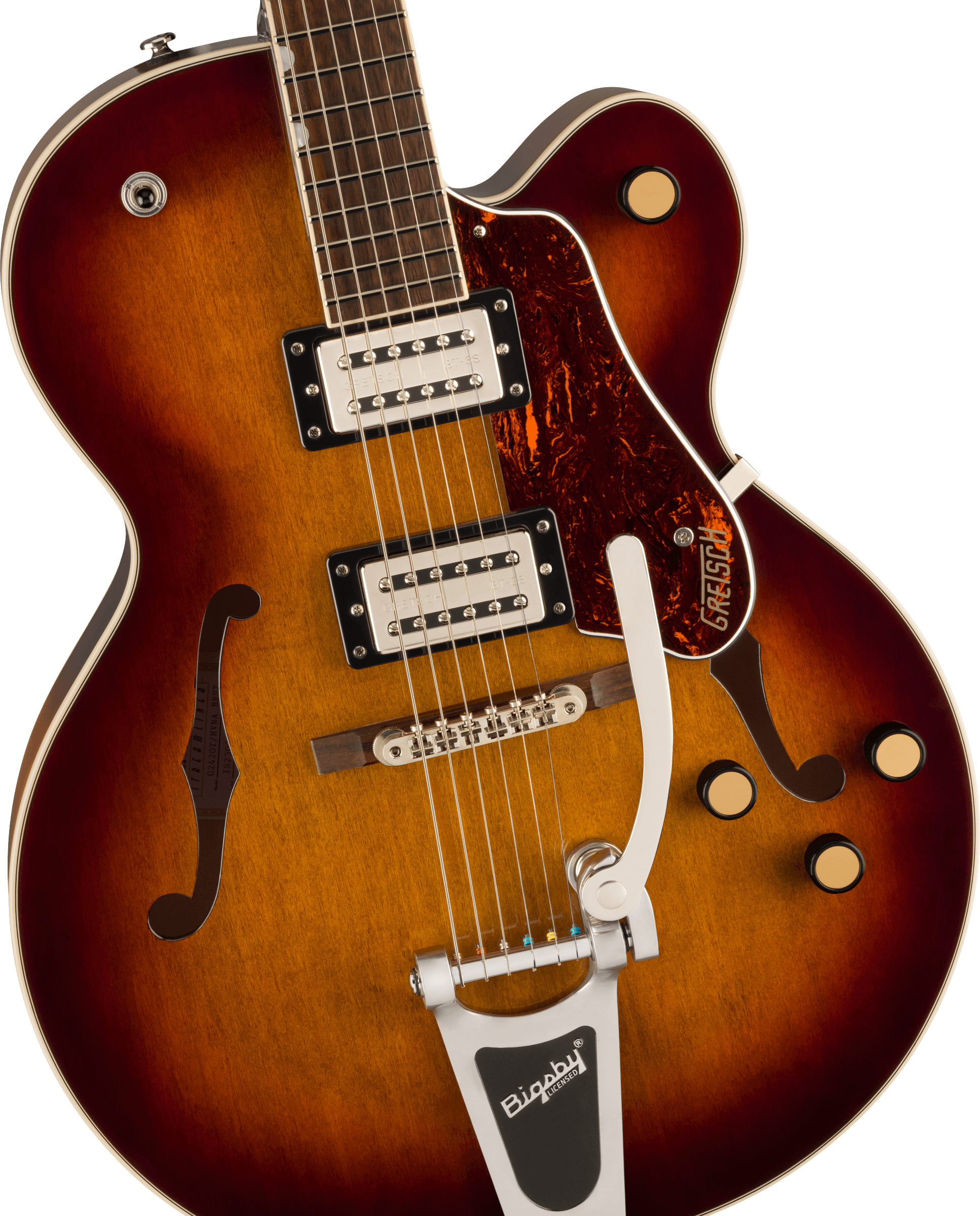 GRETSCH G2420T STREAMLINER HOLLOW   BIGSBY HAVANA BURST