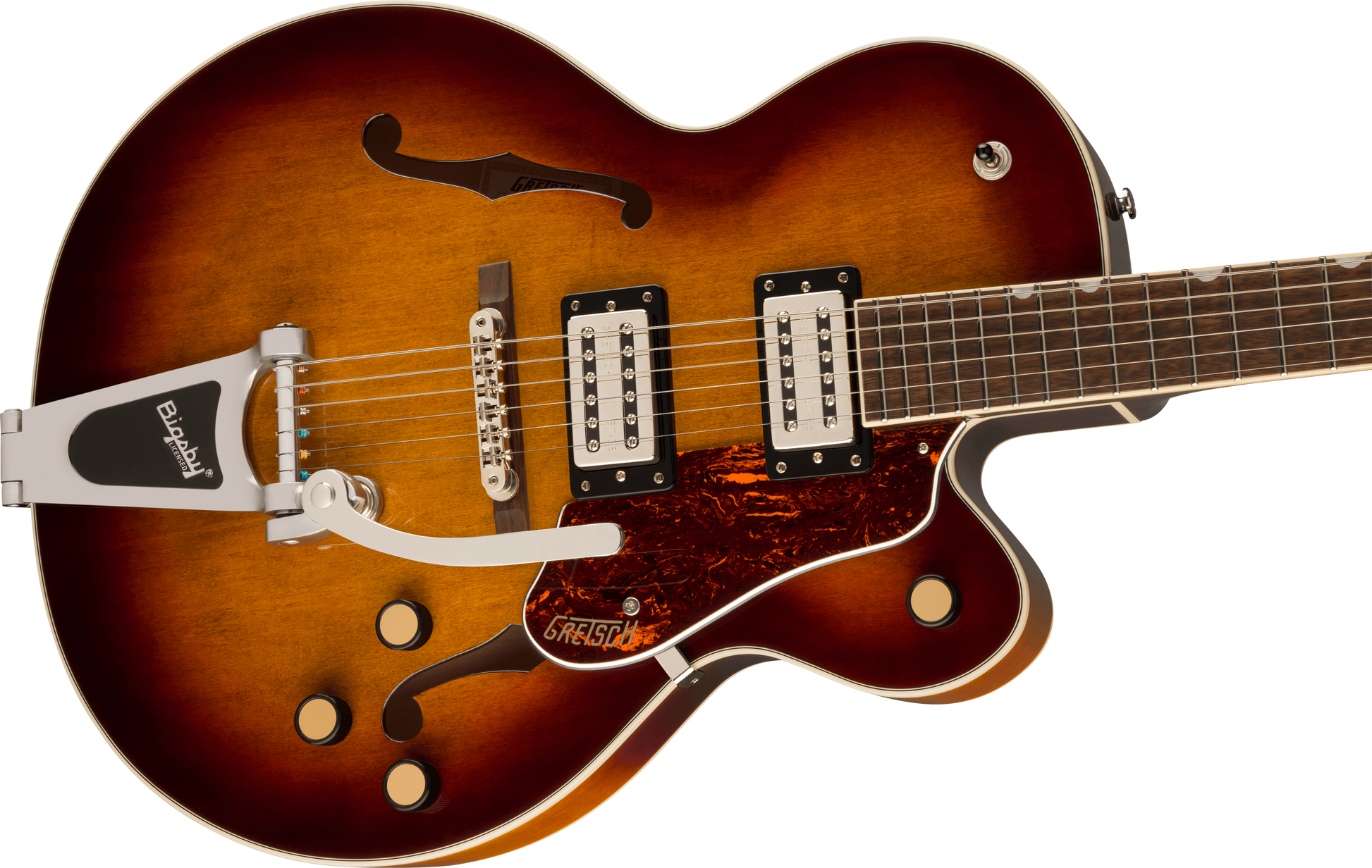 GRETSCH G2420T STREAMLINER HOLLOW   BIGSBY HAVANA BURST