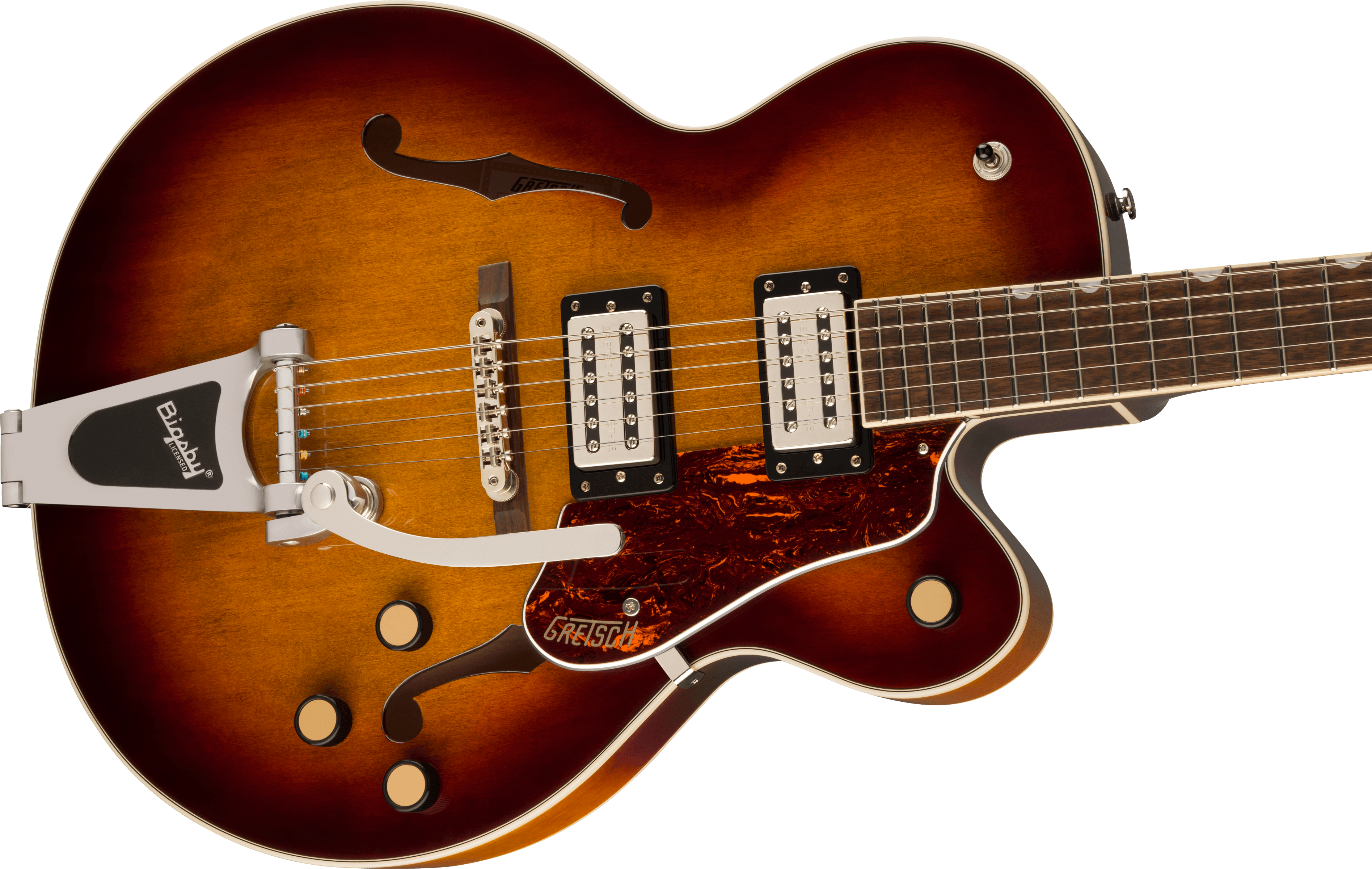 GRETSCH G2420T STREAMLINER HOLLOW   BIGSBY HAVANA BURST