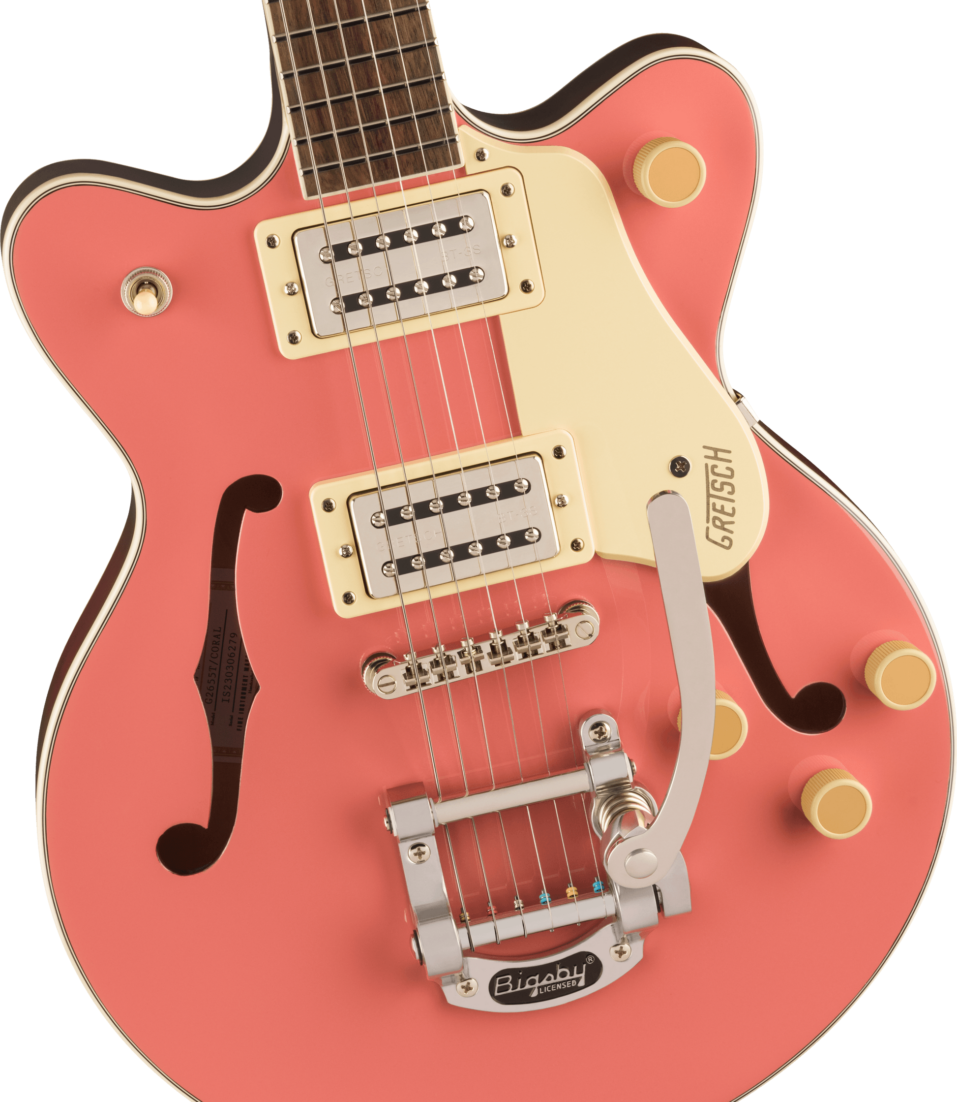 GRETSCH G2655T STREAMLINER CENTER BLOCK JR. DOUBLE-CUT  BIGSBY CORAL