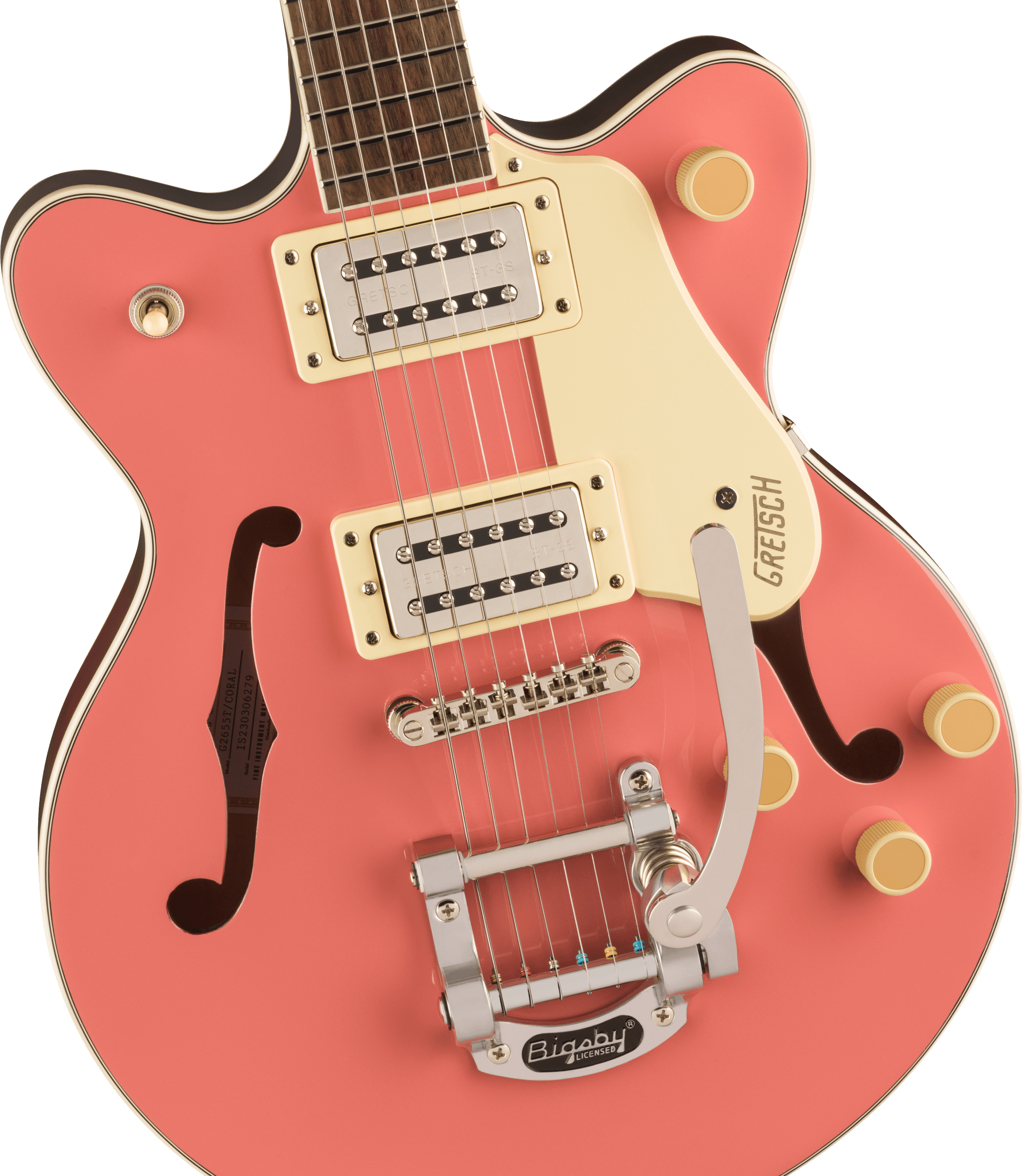 GRETSCH G2655T STREAMLINER CENTER BLOCK JR. DOUBLE-CUT  BIGSBY CORAL